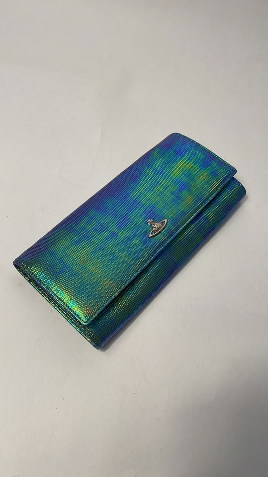 Vivienne Westwood TRAVEL WALLET SPECIAL POUCHES EMERALD NWT