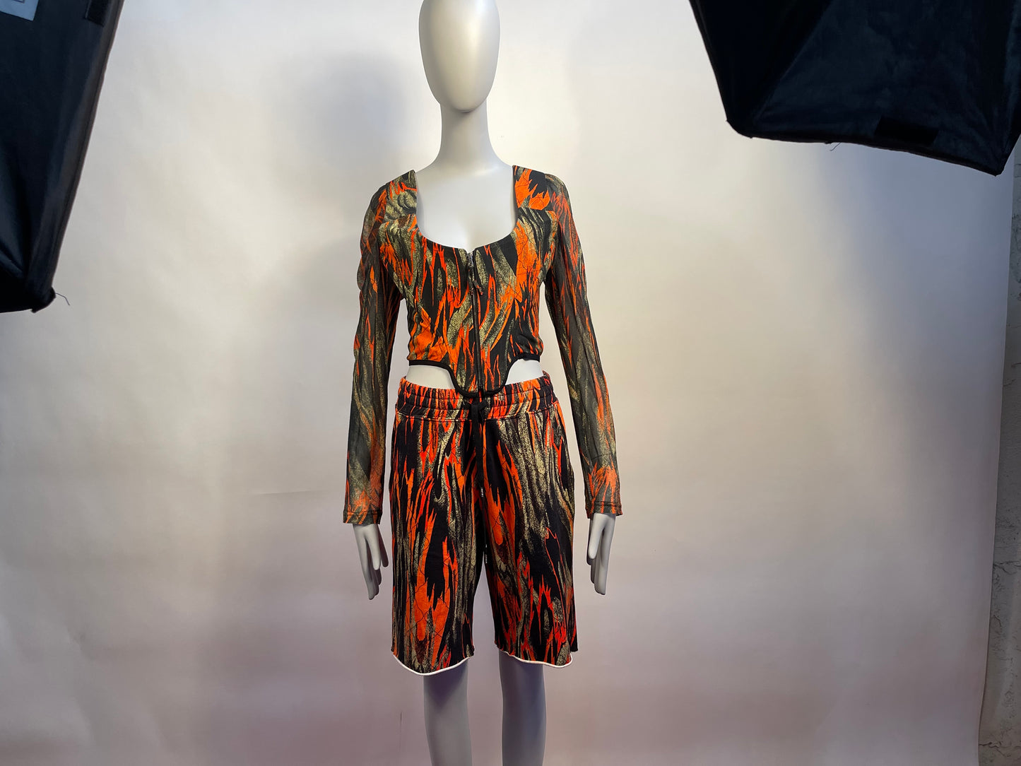 Vivienne Westwood BEN TRENCH COAT FLAMES PRINT NWT MEDIUM