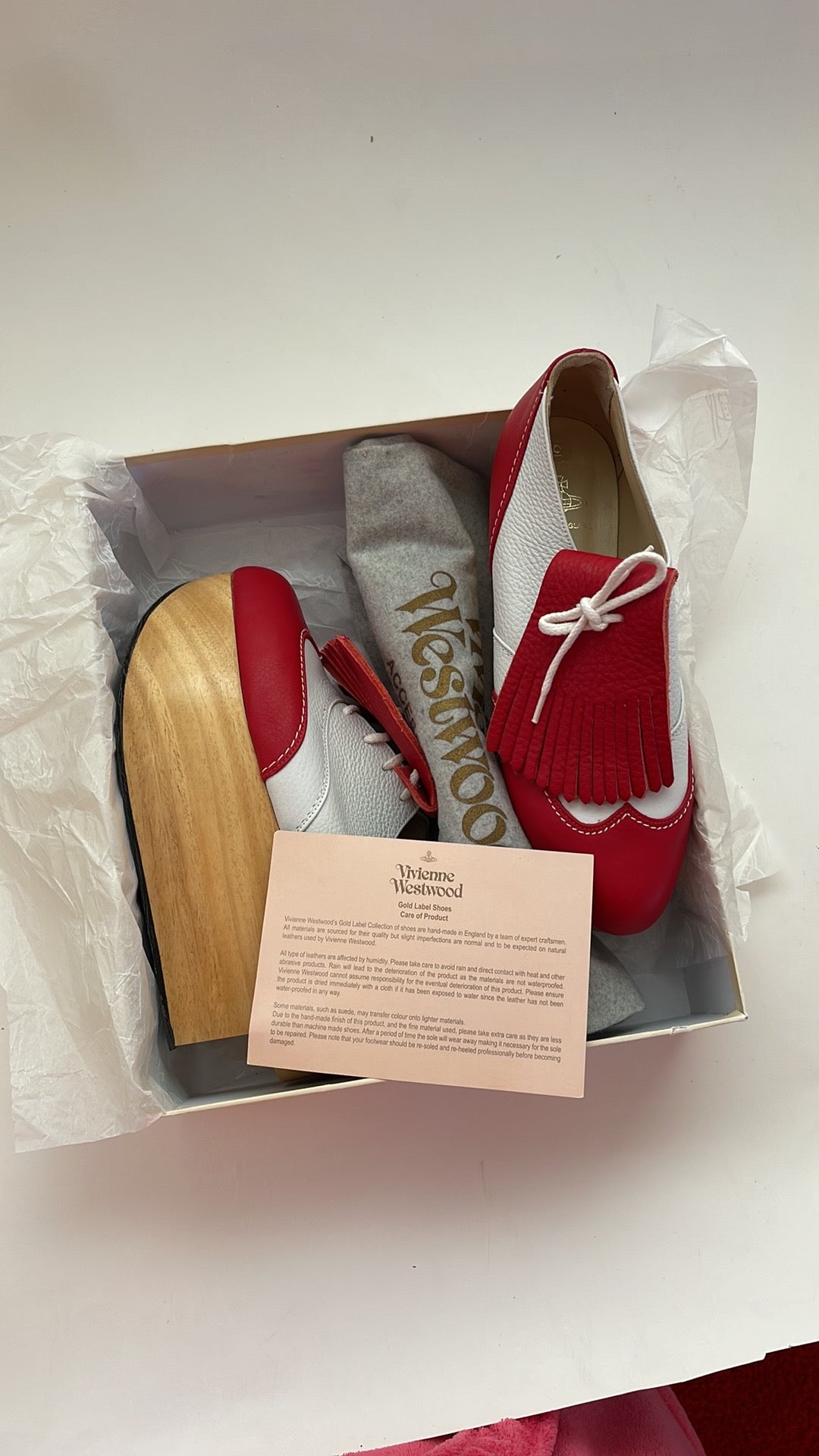 VIVIENNE WESTWOOD GOLD LABEL RED WHITE ROCKING HORSE GOLF SS09 NWT