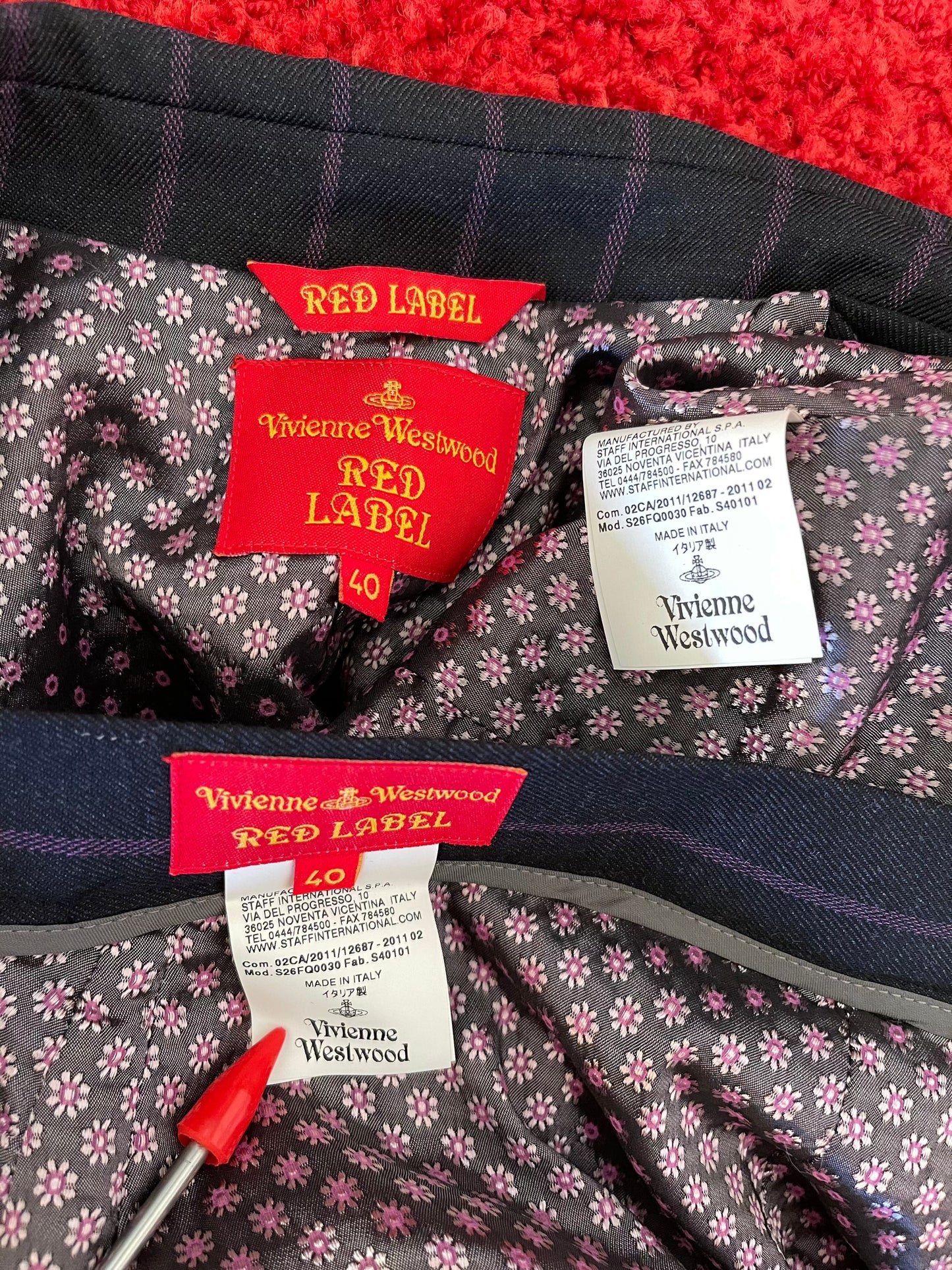 Vivienne Westwood AW 2011 Rare Vintage Suit Set New IT 40