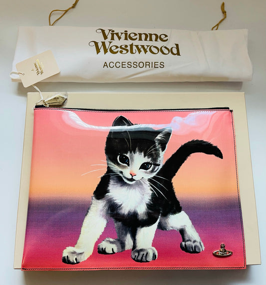 Vivienne Westwood Large Pouch Kitten Kitty Bag