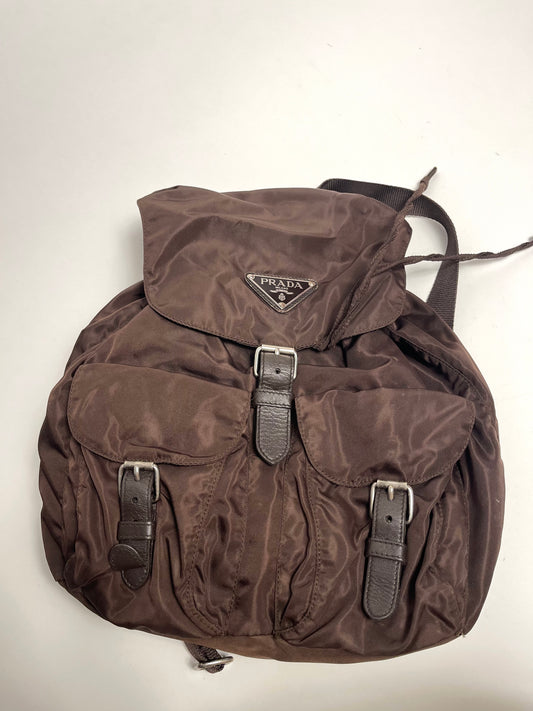 Prada Backpack Brown Vintage 1990's