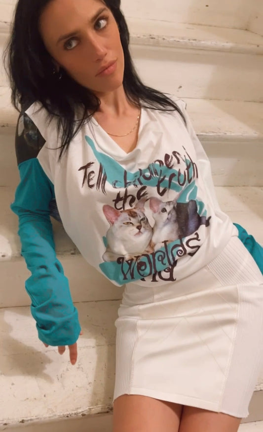 Jean Paul Gaultier Y2K White Mini Skirt Grepiere VINTAGE NWT