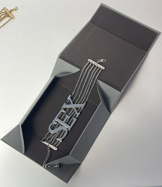 Vivienne Westwood Iconic SEX CHOKER in Silver Brand New