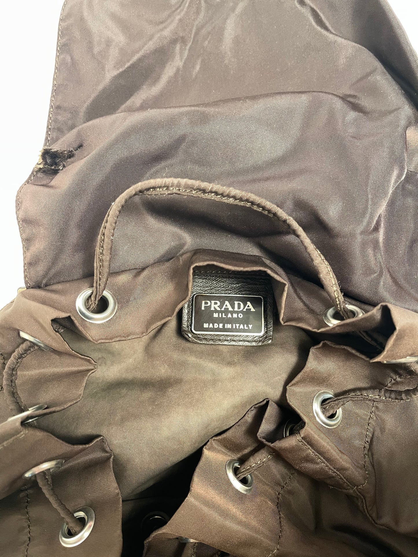 Prada Backpack Brown Vintage 1990's
