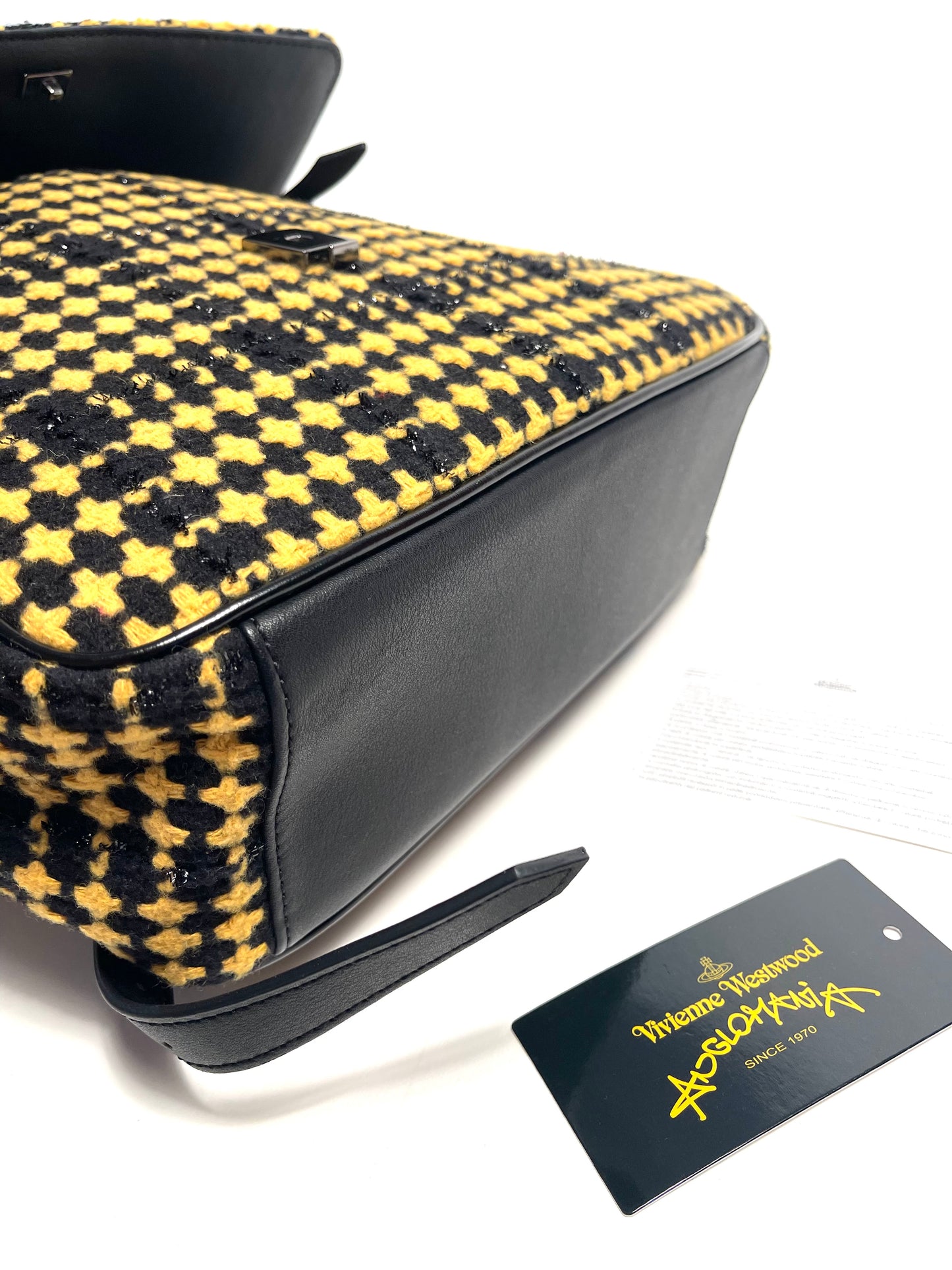 Vivienne Westwood Backpack/Bag Avalon in yellow Tartan NWT