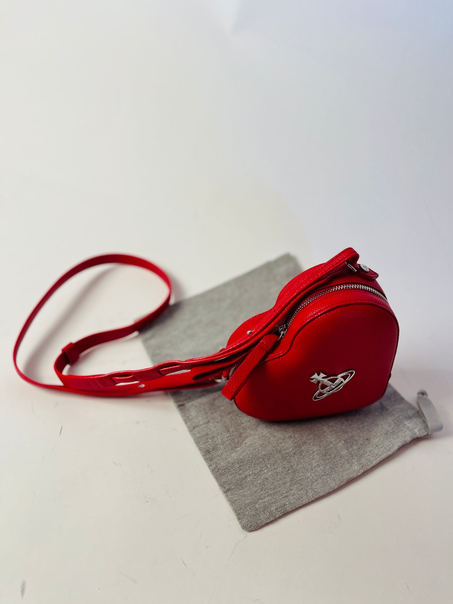 Vivienne Westwood Johanna heart crossbody Bag Red NWT