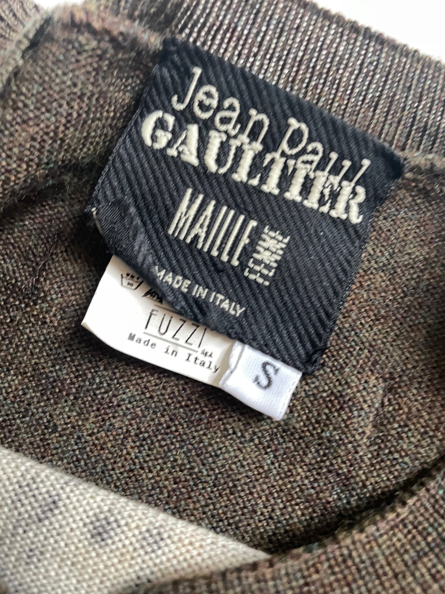 Jean Paul Gaultier Cheetah Print Knit T-shirt 1990's