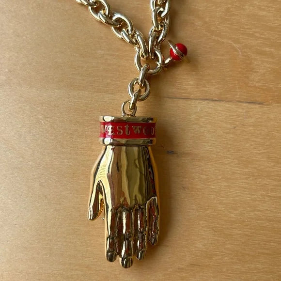 Heavy Hand Chain Necklace