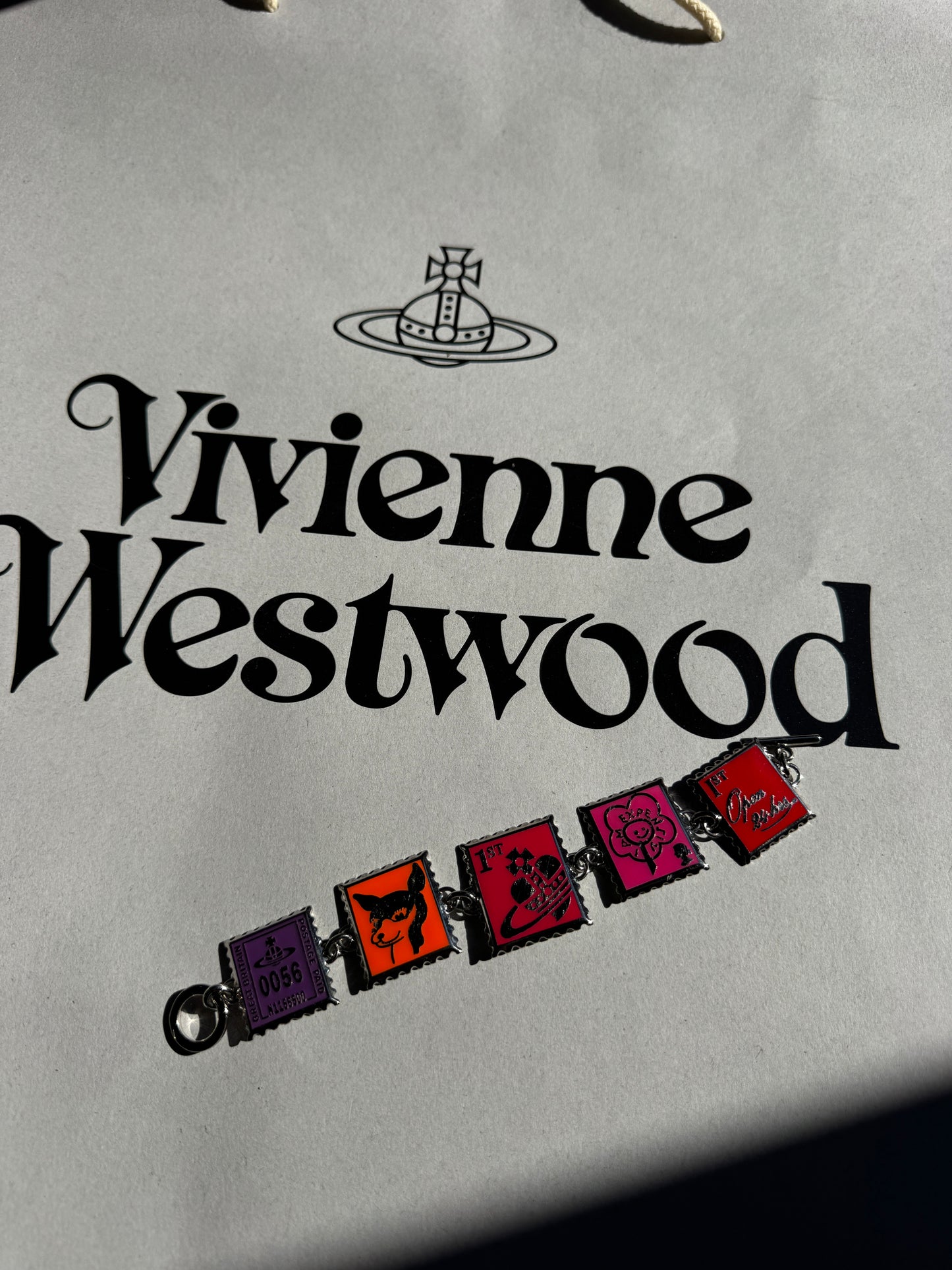 VIVIENNE WESTWOOD 1990s Stamp Bracelet never used , brand new