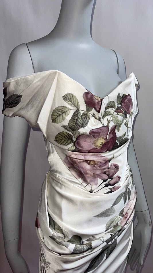 Vivienne Westwood BRIDAL RARE Floral Midi Cocotte NWT SS20 US4 UK8