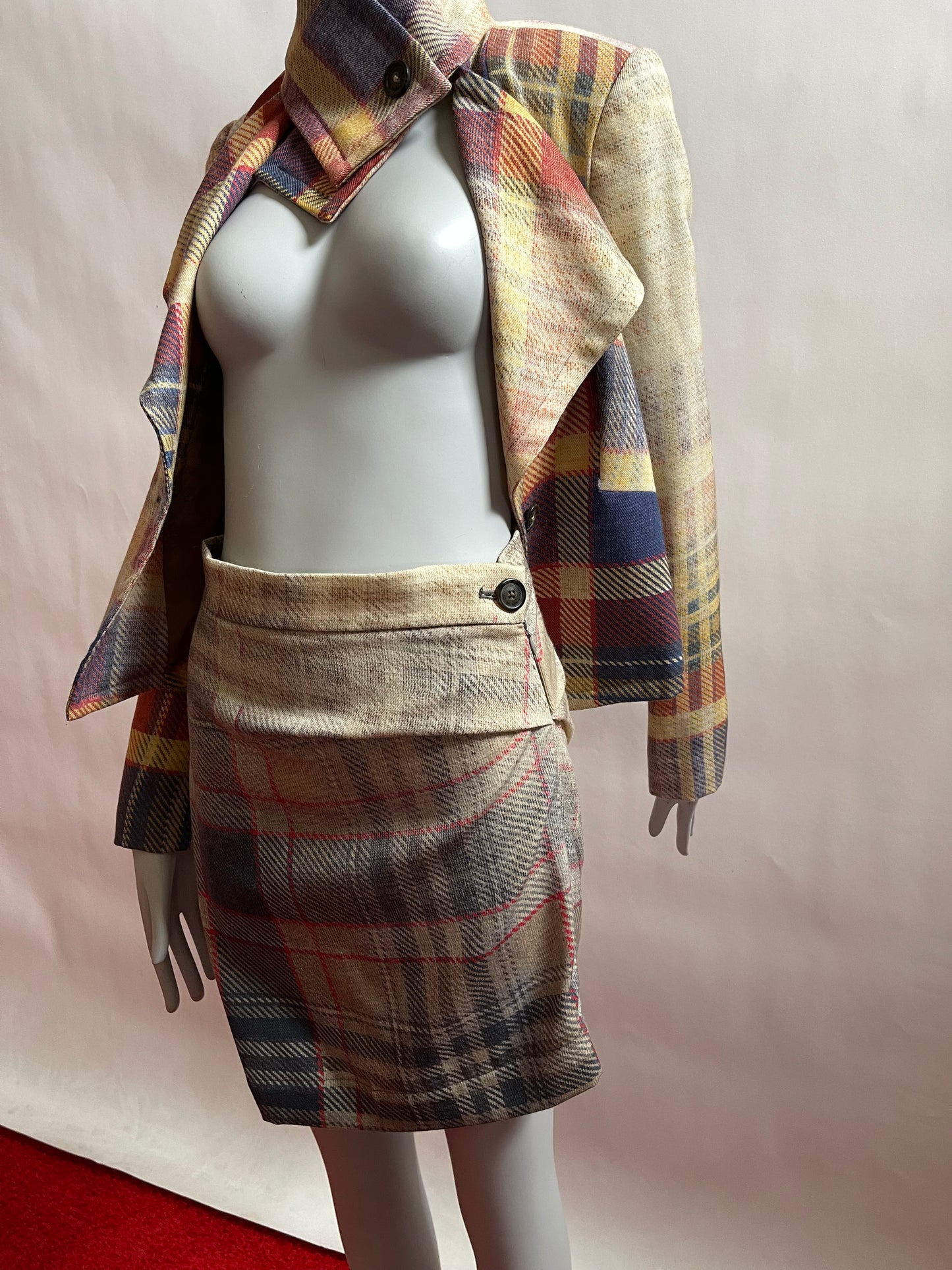 New Vivienne Westwood AW14/15 Anglomania Suit jkt/skirt IT 40