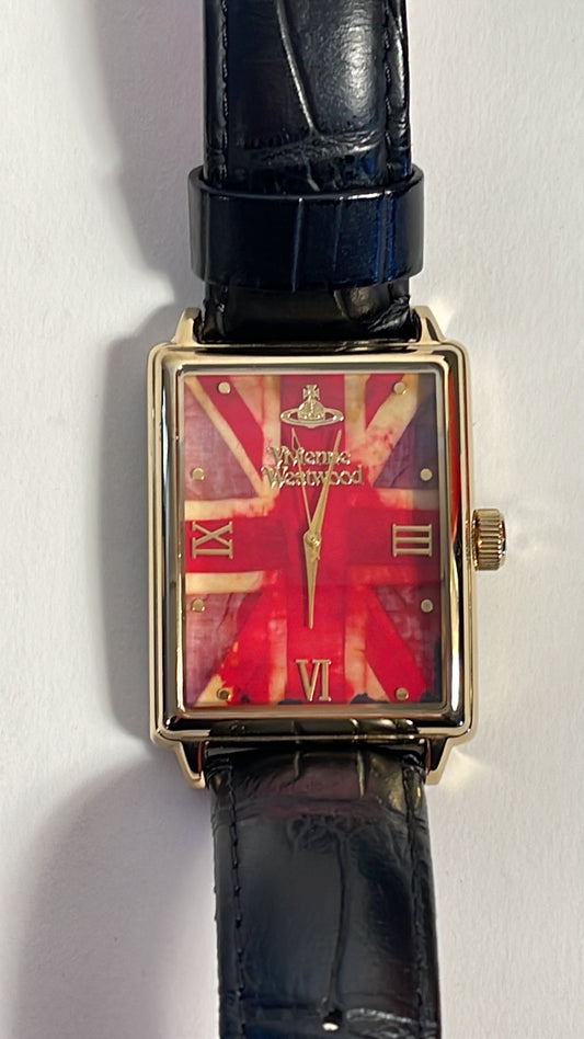 Vivienne Westwood iconic UNION JACK IMPERIALIST WATCH NWT