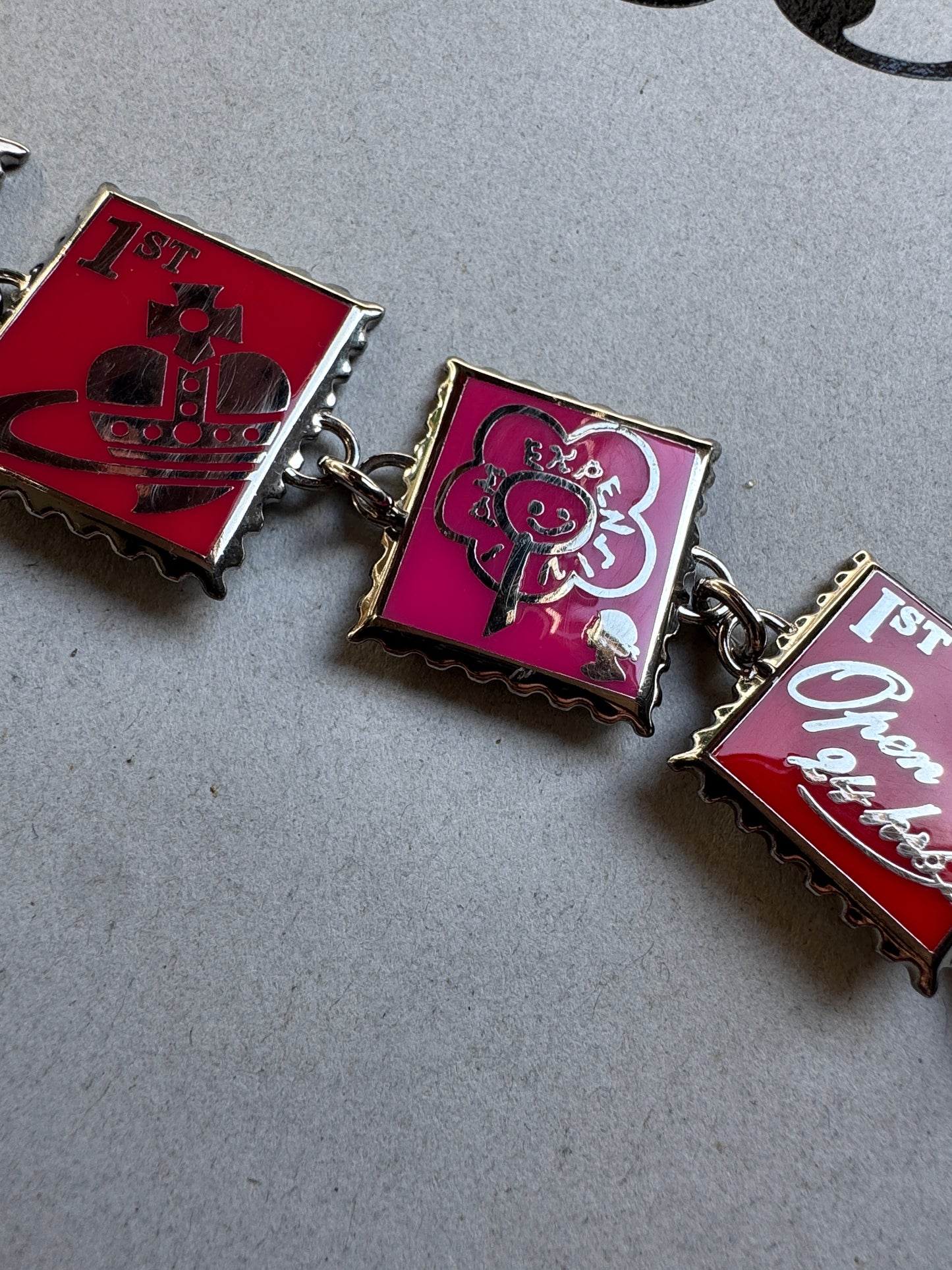 VIVIENNE WESTWOOD 1990s Stamp Bracelet never used , brand new