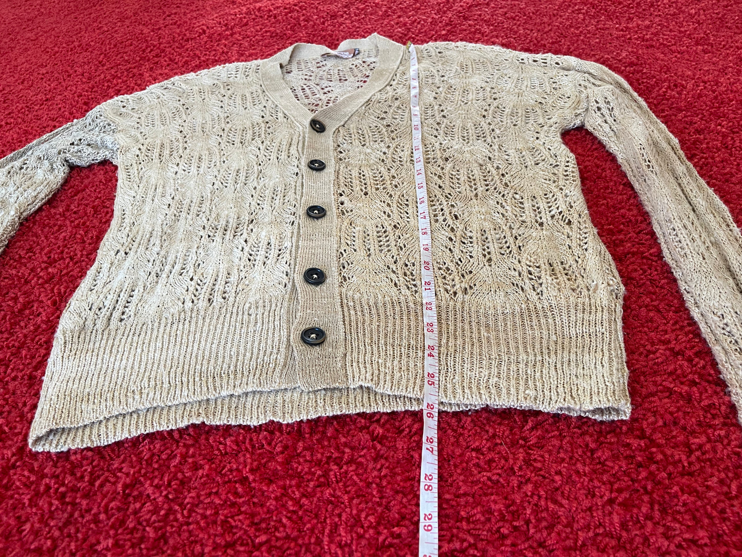 NEW Vivienne Westwood SS16 KNIT CARDIGAN BEIGE S/M 100% SILK