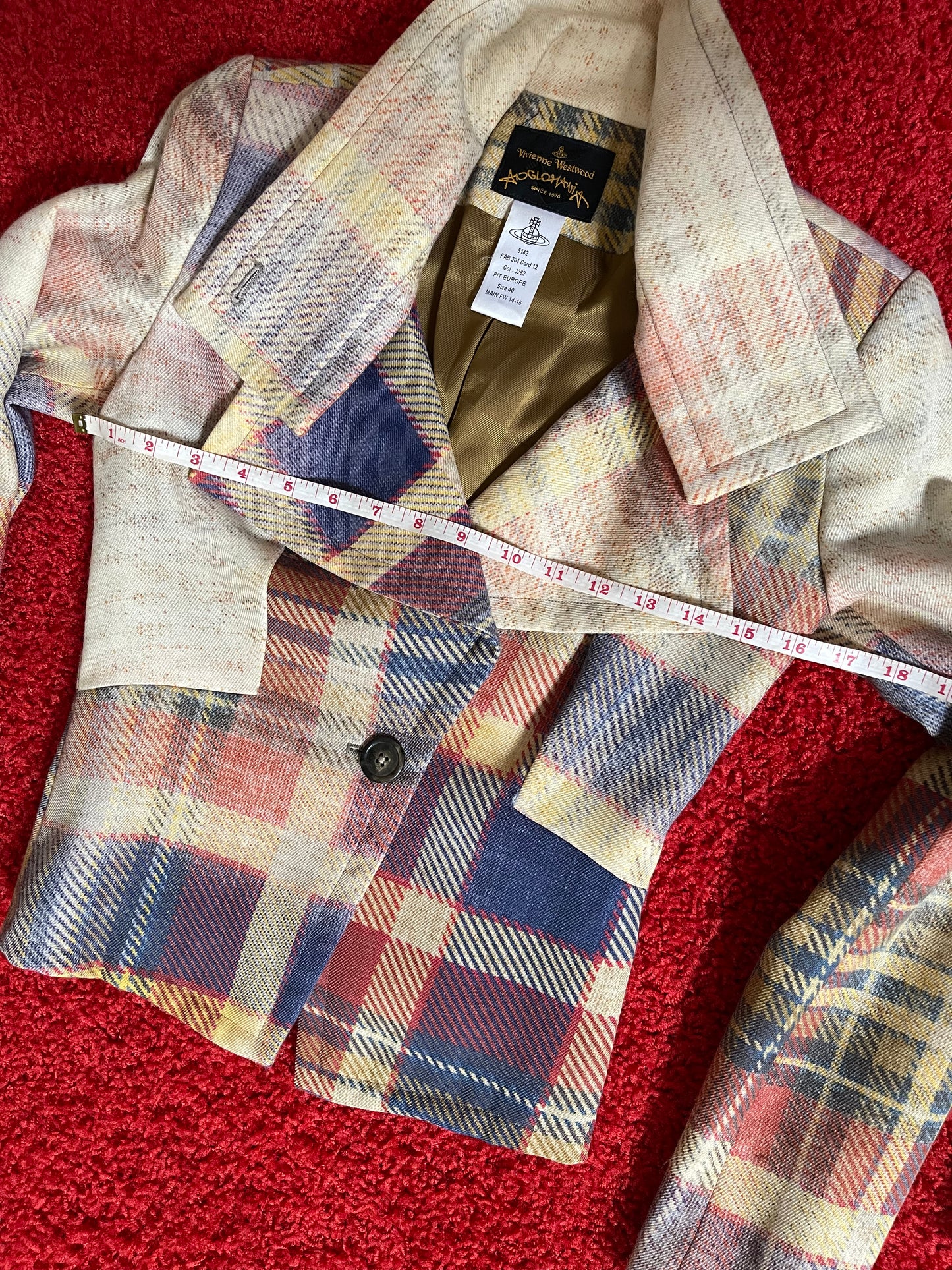 New Vivienne Westwood AW14/15 Anglomania Suit jkt/skirt IT 40