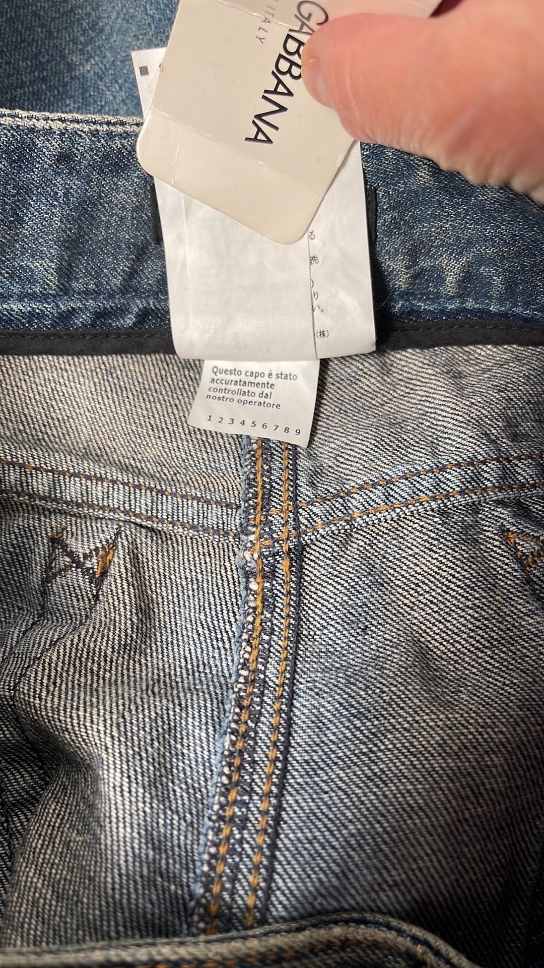 Dolce & Gabbana Jeans with side PYTHON and Lace VINTAGE 90's NWT