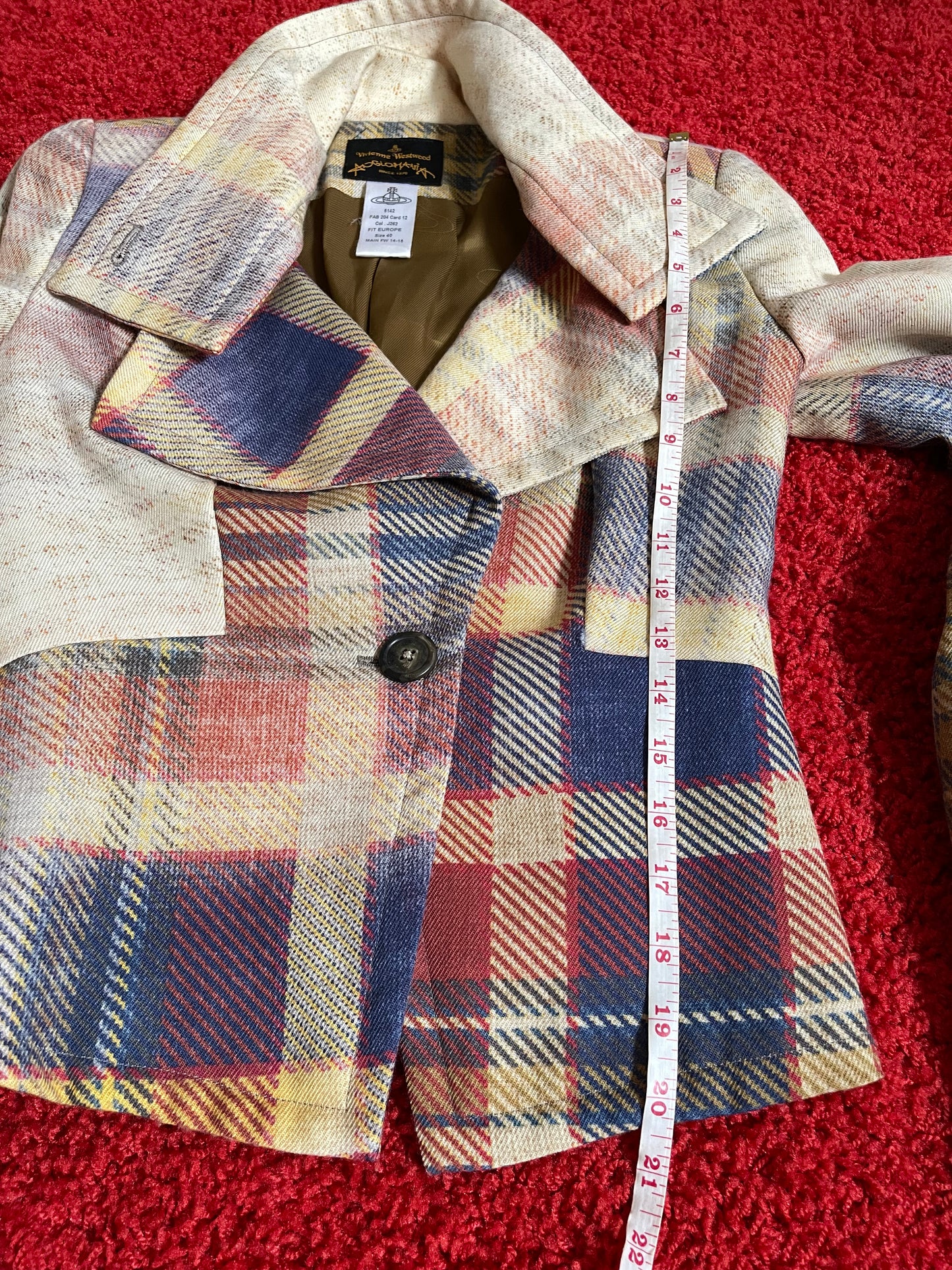 New Vivienne Westwood AW14/15 Anglomania Suit jkt/skirt IT 40