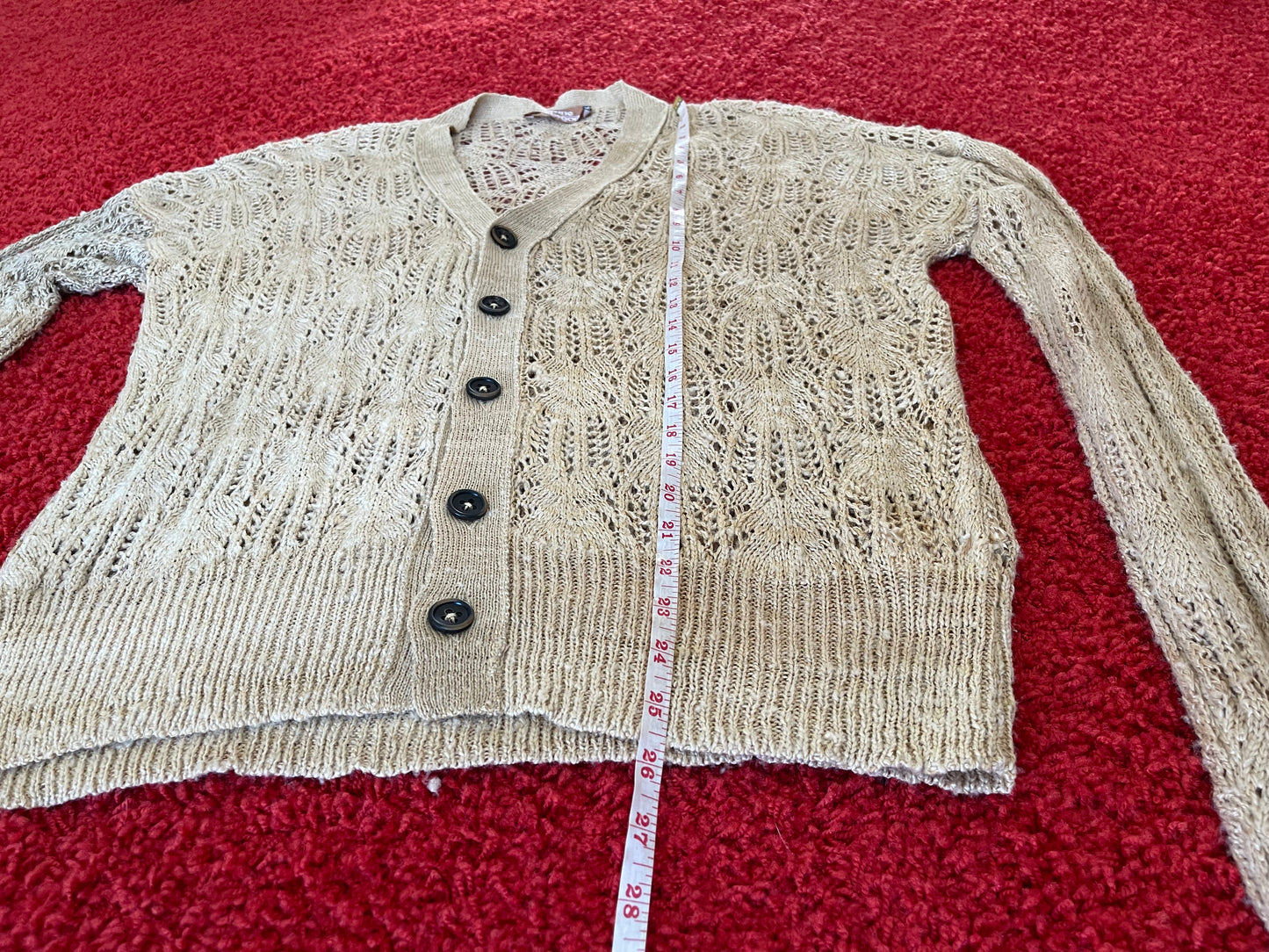 NEW Vivienne Westwood SS16 KNIT CARDIGAN BEIGE S/M 100% SILK