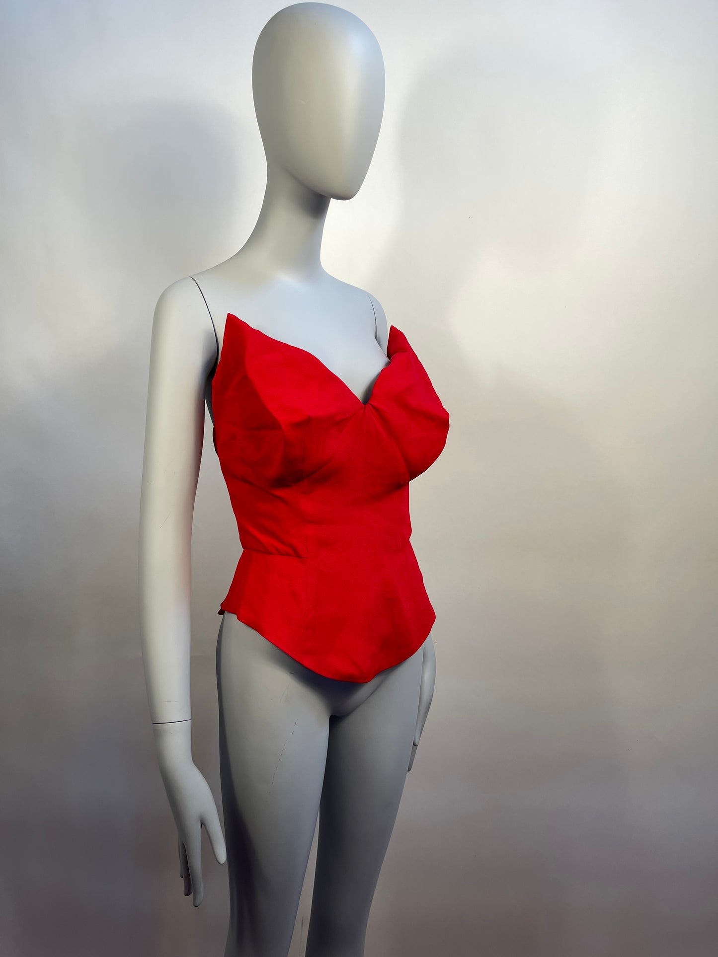 Vivienne Westwood SS18 WILMA CORSET TOP RED NWT IT 42