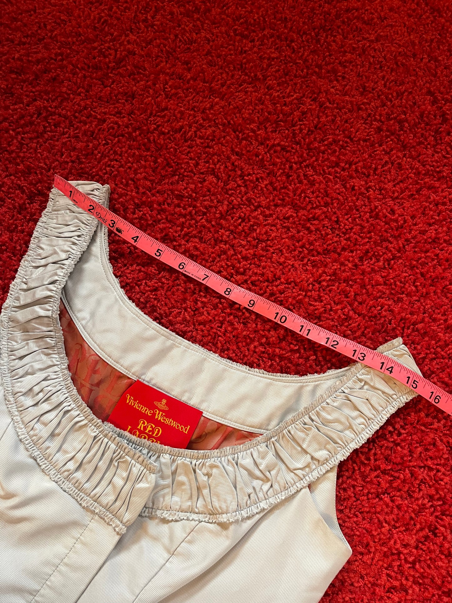 Vivienne Westwood SS15 Red Label Light Grey Corset IT 40 New