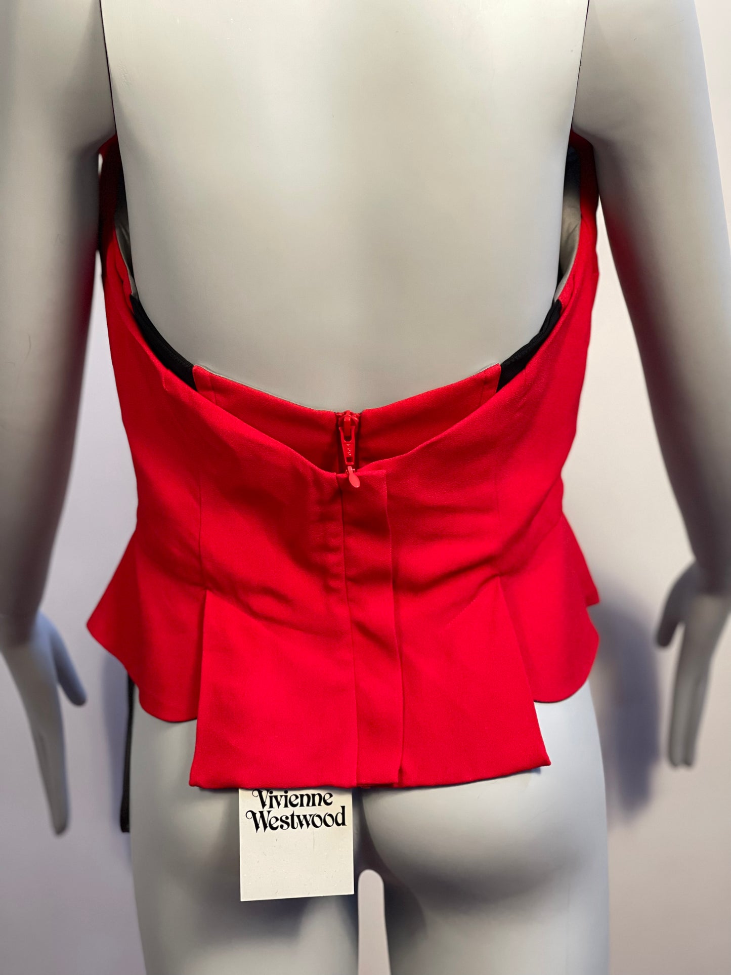 Vivienne Westwood SS18 WILMA CORSET TOP RED NWT IT 42