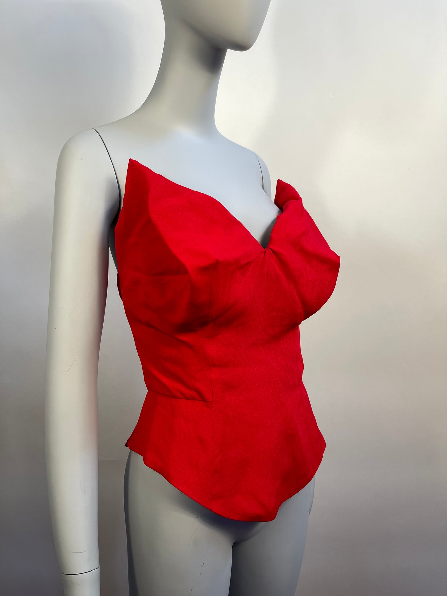 Vivienne Westwood SS18 WILMA CORSET TOP RED NWT IT 42