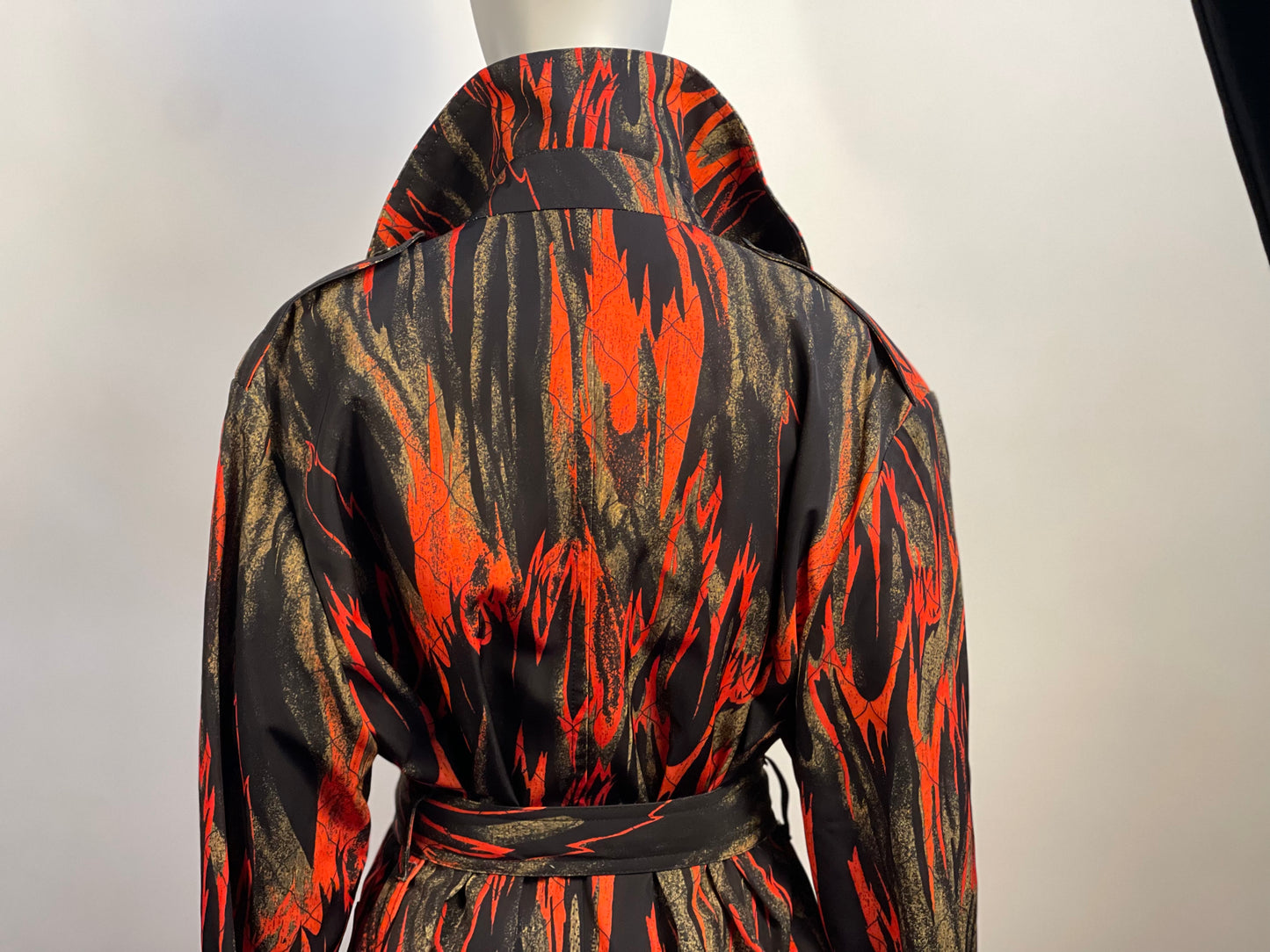 Vivienne Westwood BEN TRENCH COAT FLAMES PRINT NWT MEDIUM