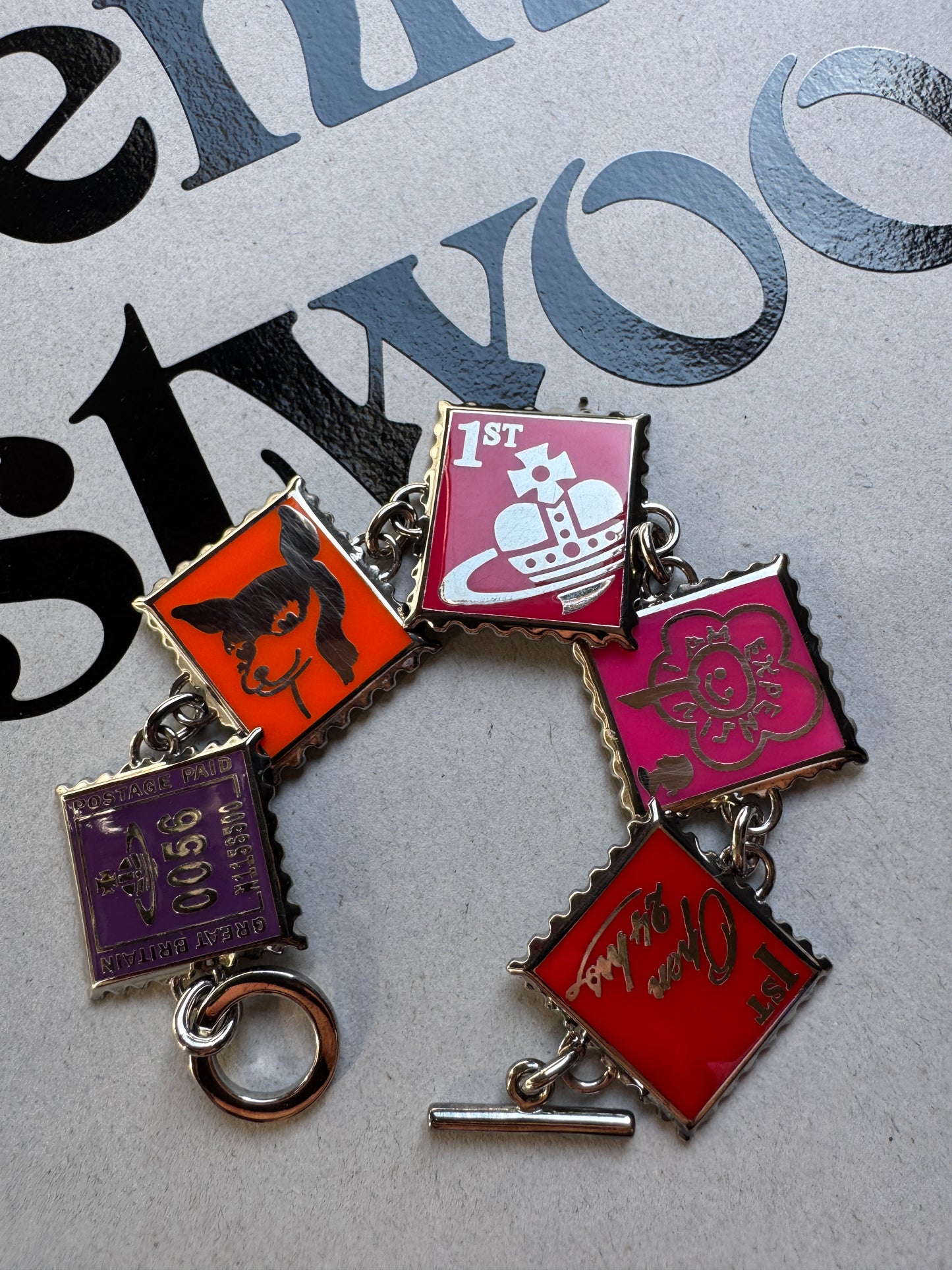 VIVIENNE WESTWOOD 1990s Stamp Bracelet never used , brand new