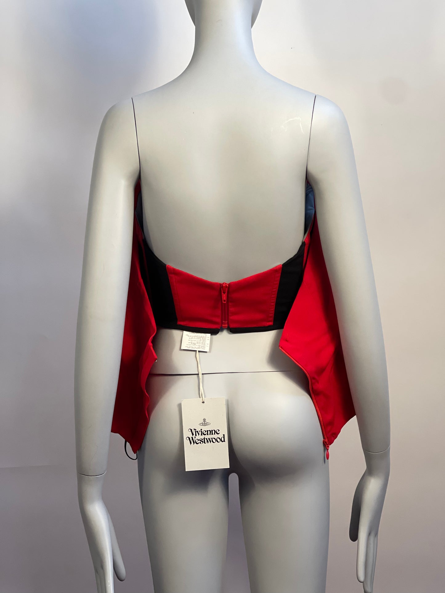 Vivienne Westwood SS18 WILMA CORSET TOP RED NWT IT 42