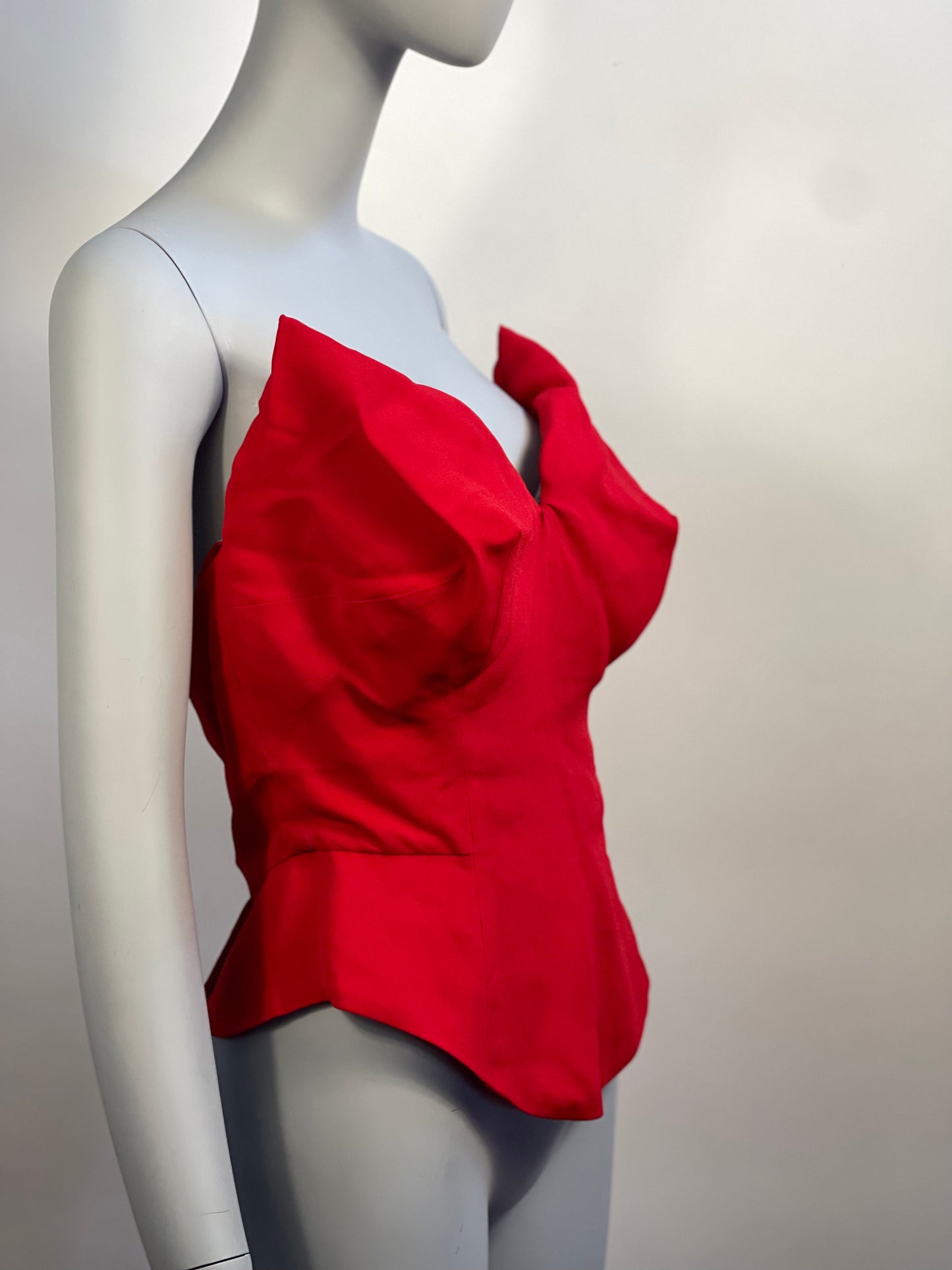 Vivienne Westwood SS18 WILMA CORSET TOP RED NWT IT 42