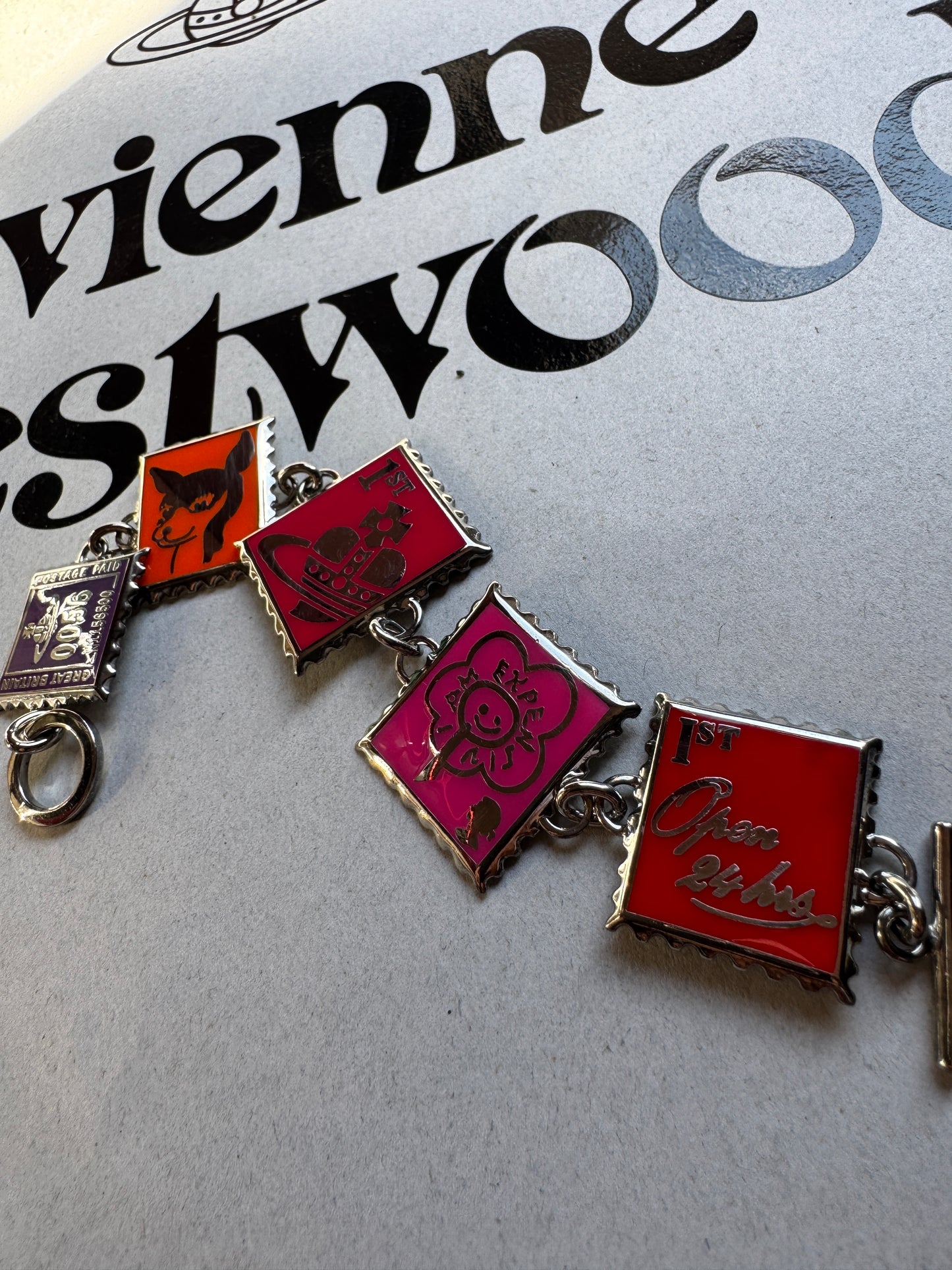 VIVIENNE WESTWOOD 1990s Stamp Bracelet never used , brand new