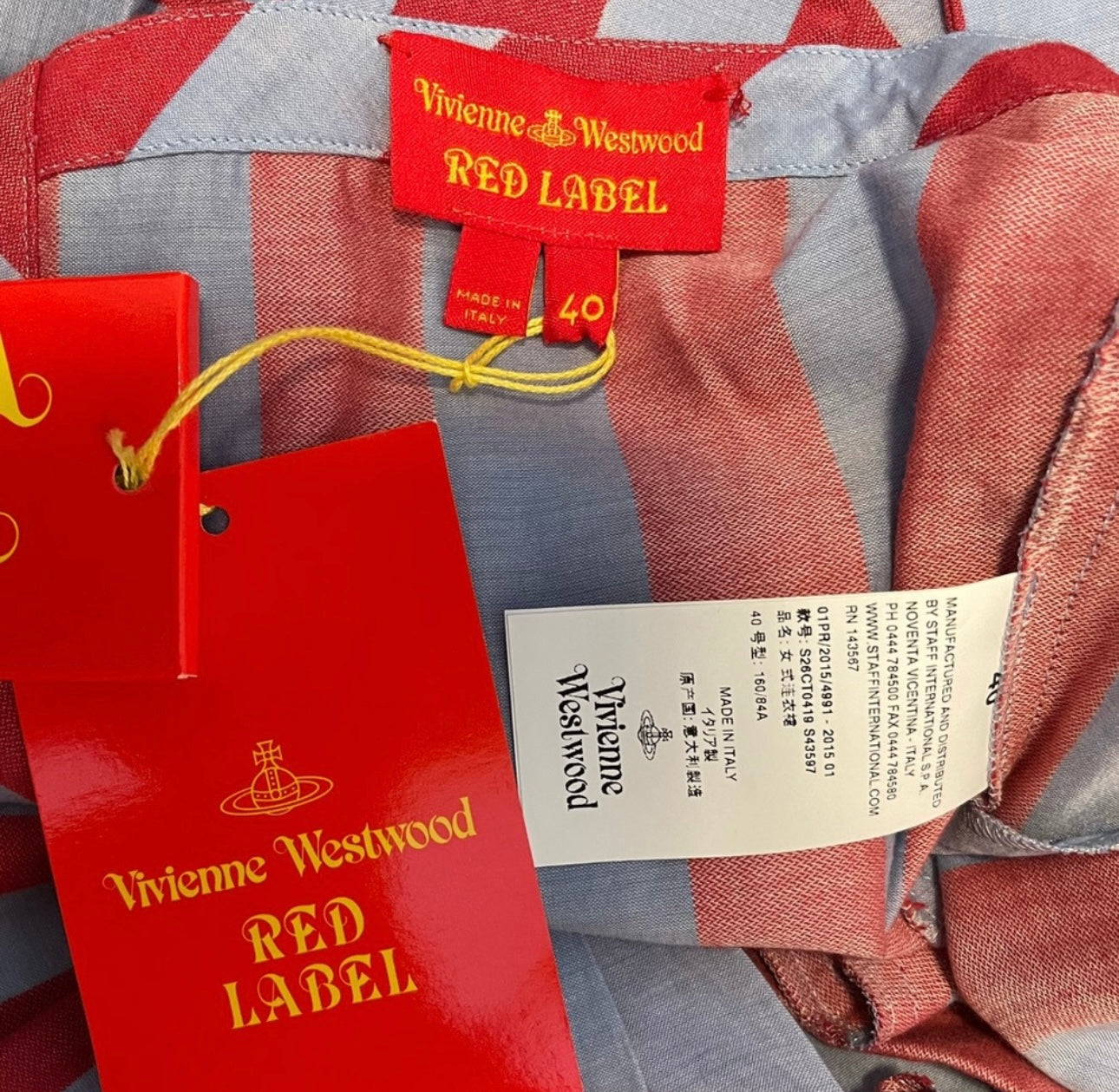 Vivienne Westwood RED LABEL DRESS IT40 NWT