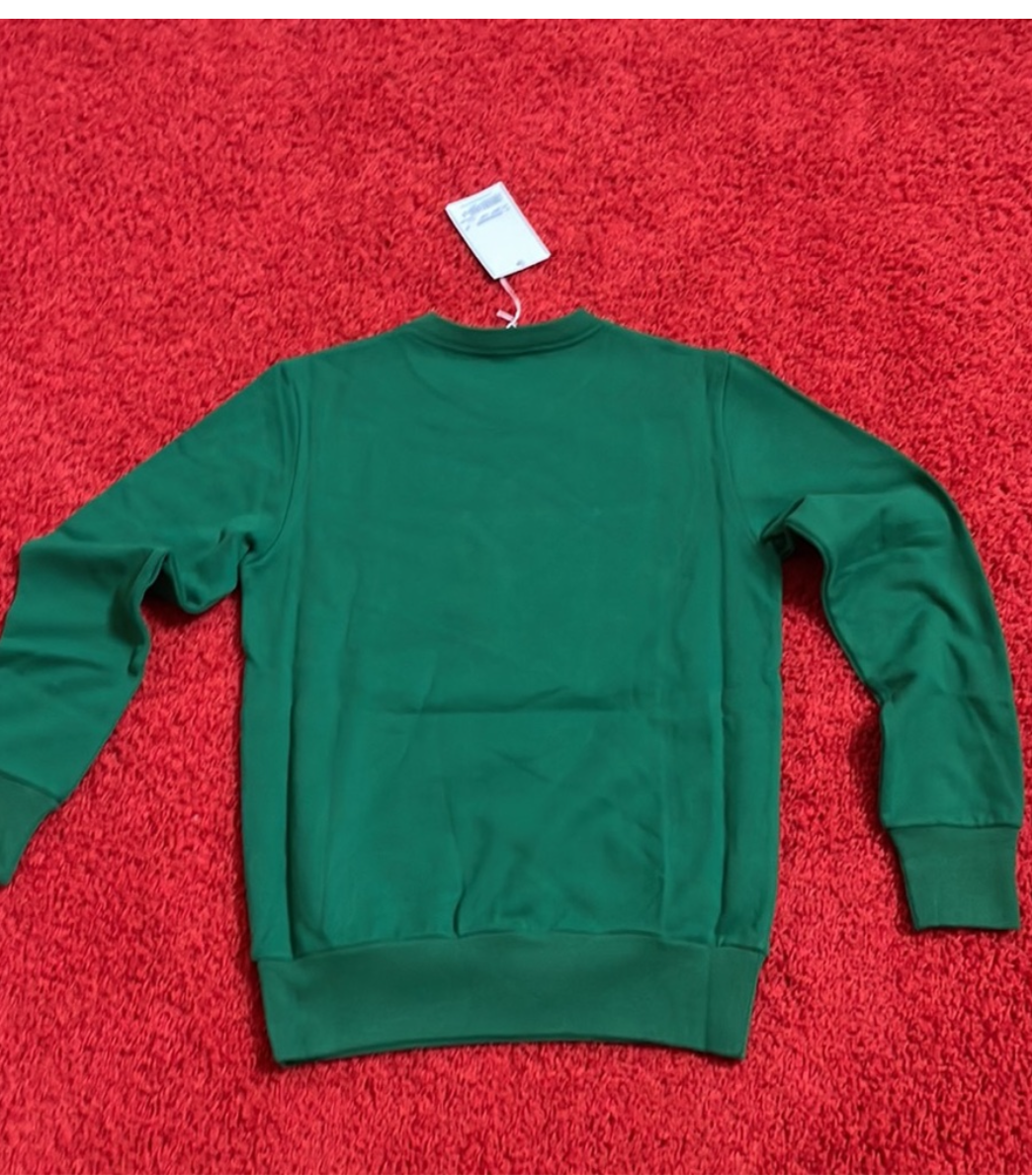 Vivienne Westwood QUEEN ELIZABETH WITH SAFETY PIN on Green sweatshirt 2014 NWT