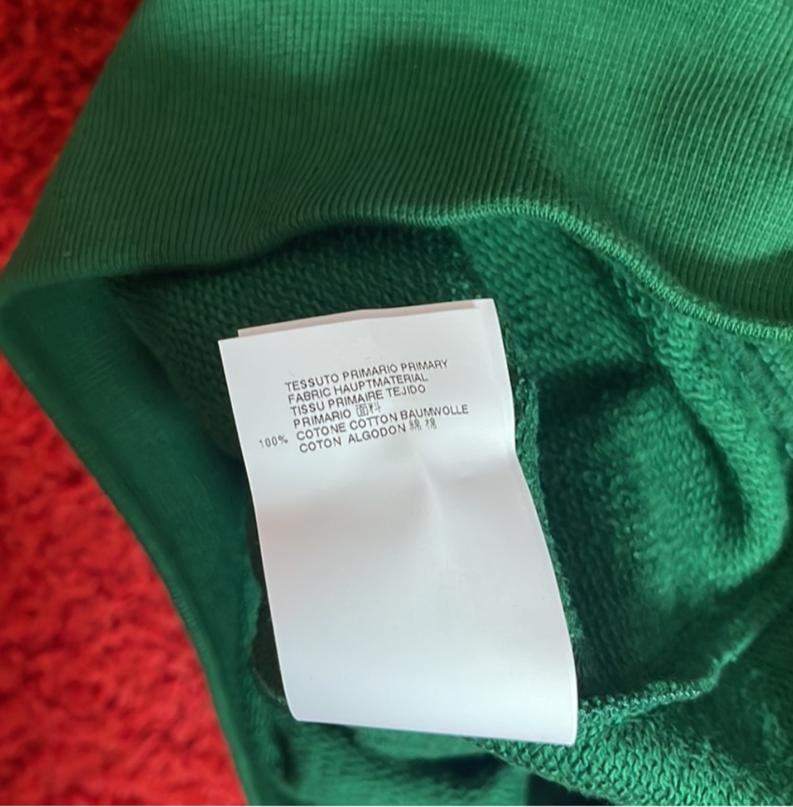Vivienne Westwood QUEEN ELIZABETH WITH SAFETY PIN on Green sweatshirt 2014 NWT