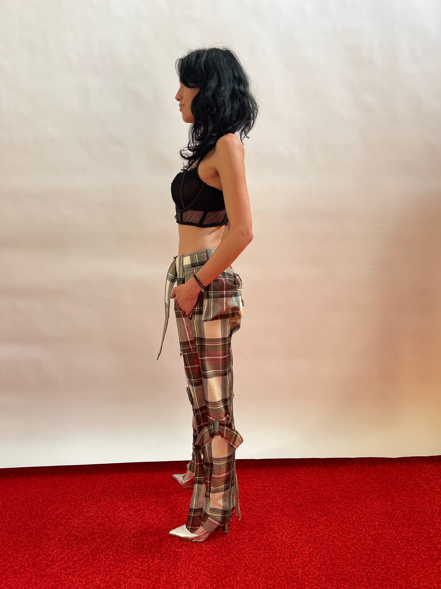 Vivienne Westwood Bundle Rare Vintage Bondage Jkt and pants Tartan NWT AW15 IT40