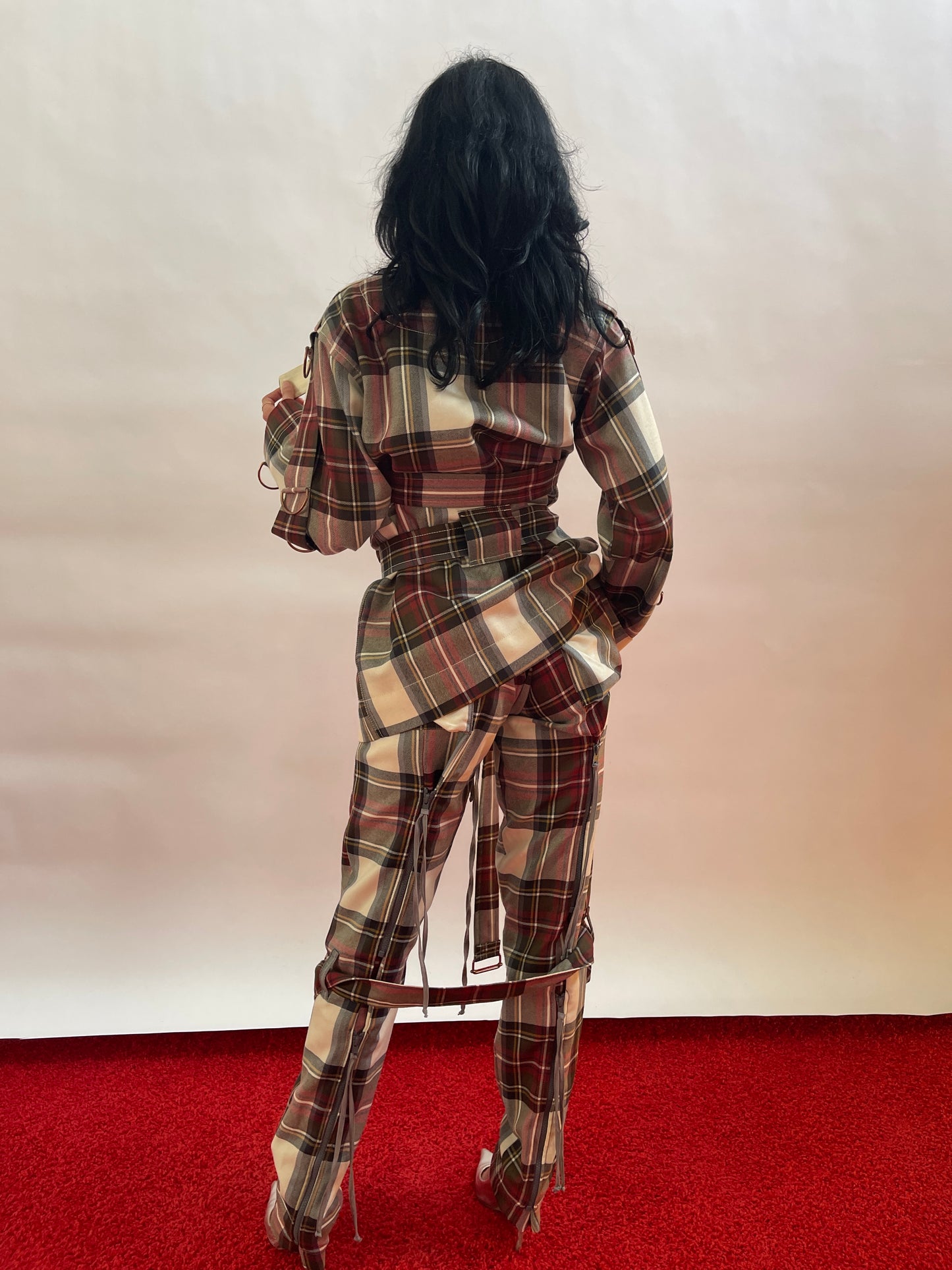 Vivienne Westwood Bundle Rare Vintage Bondage Jkt and pants Tartan NWT AW15 IT40