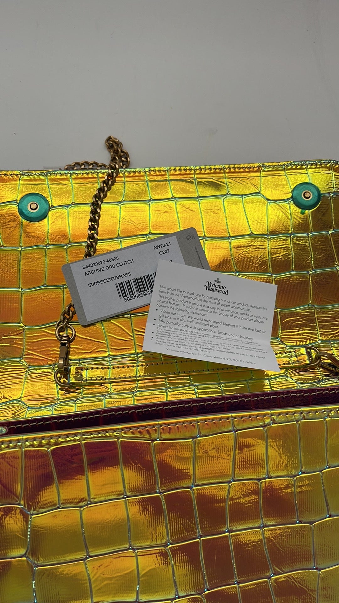Vivienne Westwood ARCHIVE ORB CLUTCH NWT