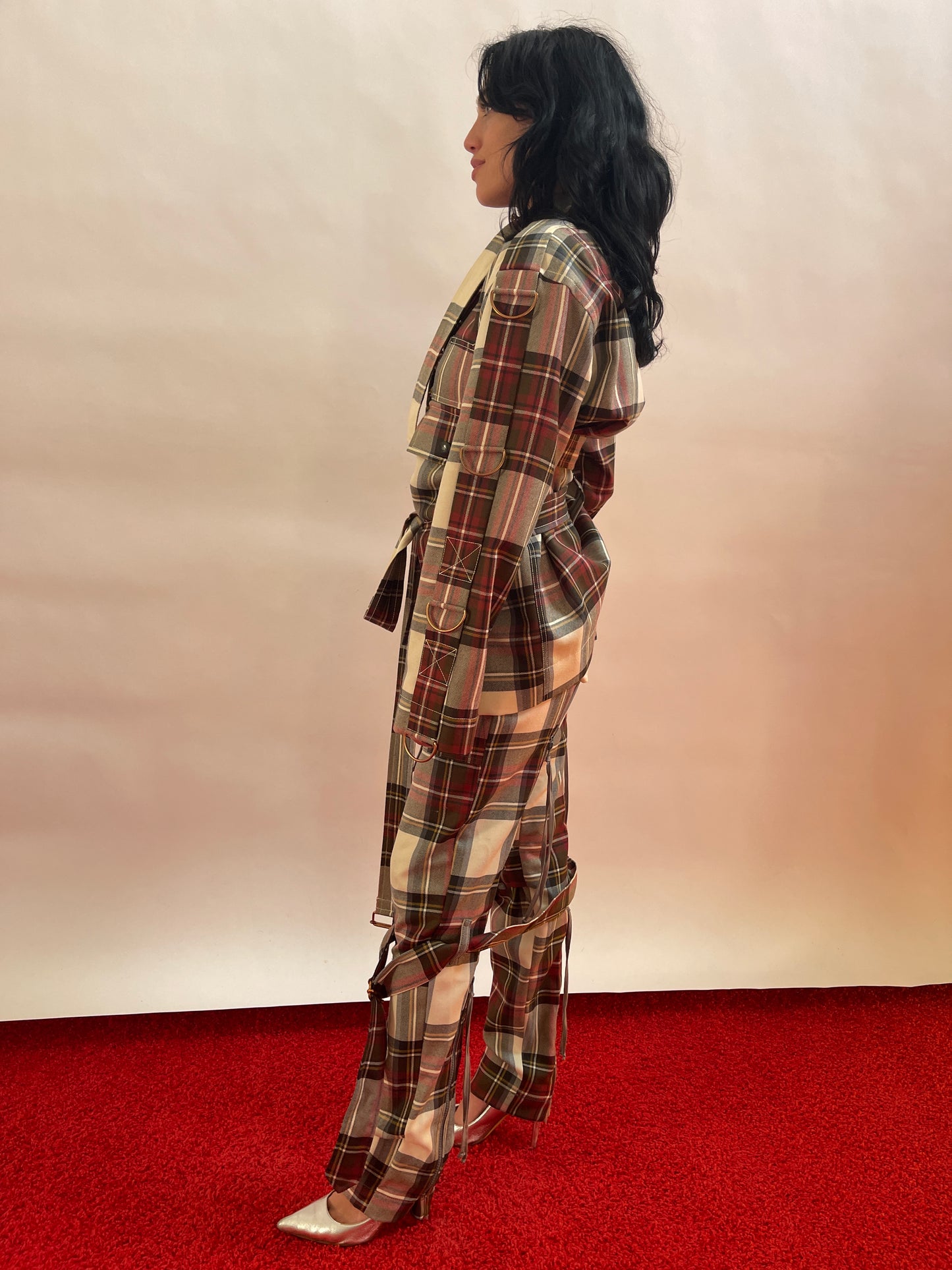 Vivienne Westwood Bundle Rare Vintage Bondage Jkt and pants Tartan NWT AW15 IT40