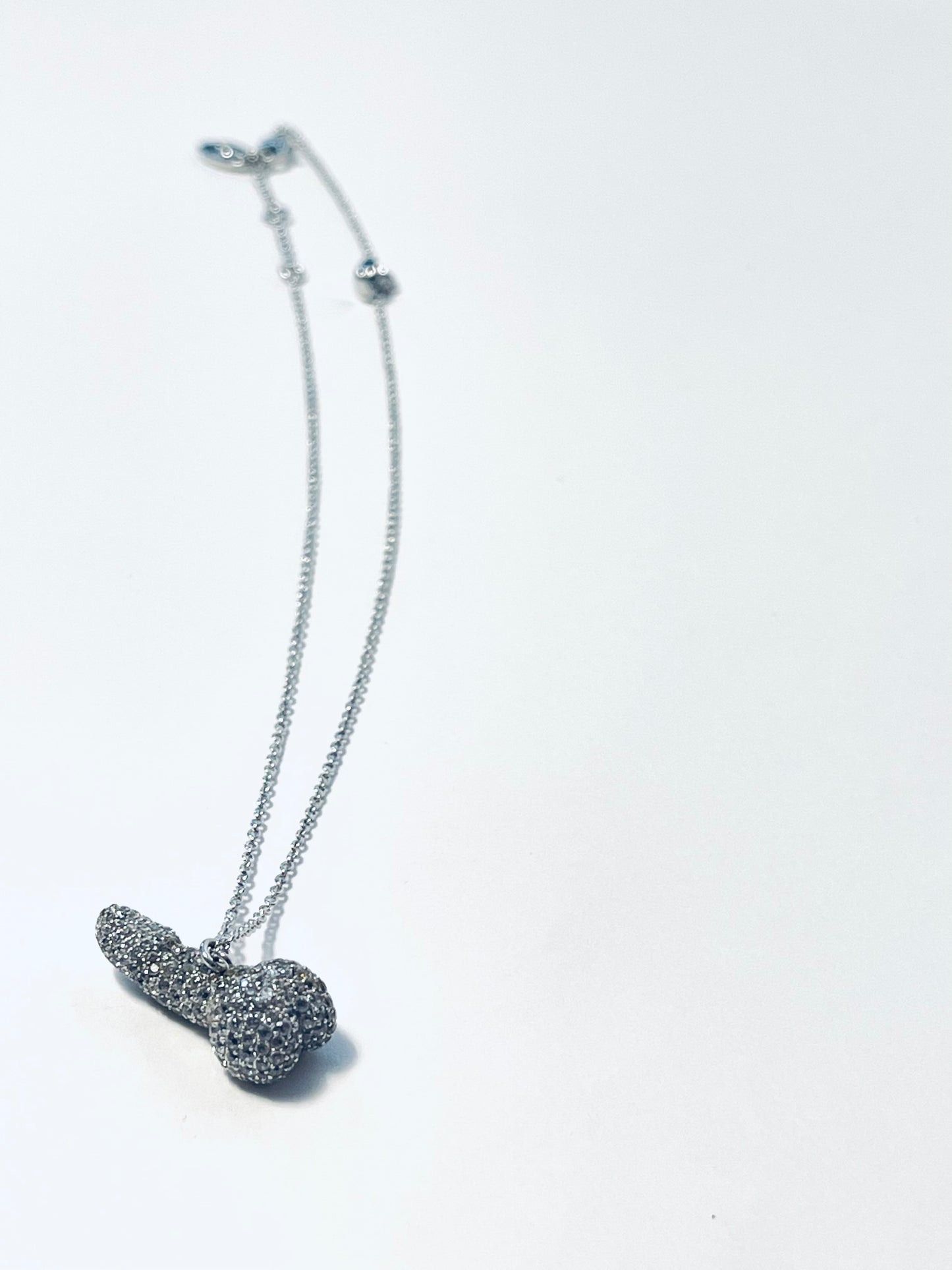 Vivienne Westwood Penis Rare Diamante Pave necklace Swarovski Crystals