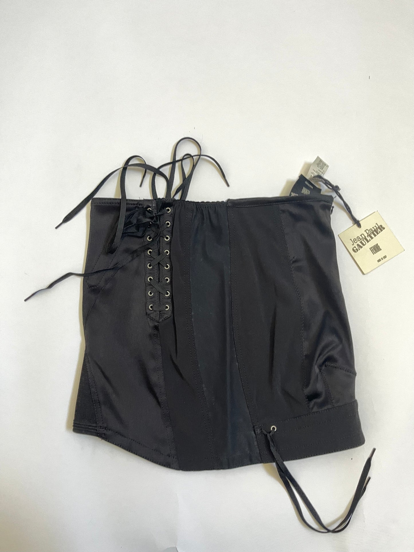 Jean Paul Gaultier Y2K Double Guêpière Black Mini Skirt VINTAGE NWT