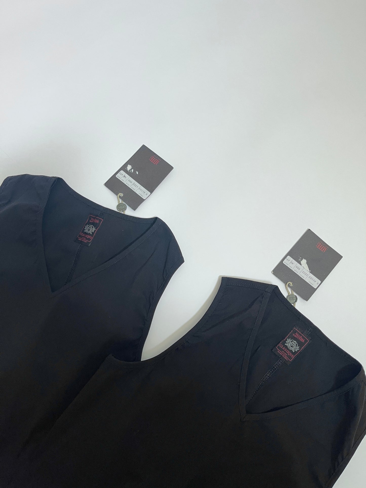 Jean Paul Gaultier Body-Suit 100% black stretch Cotton VINTAGE 1990's NWT- 2 size available IT40/IT44