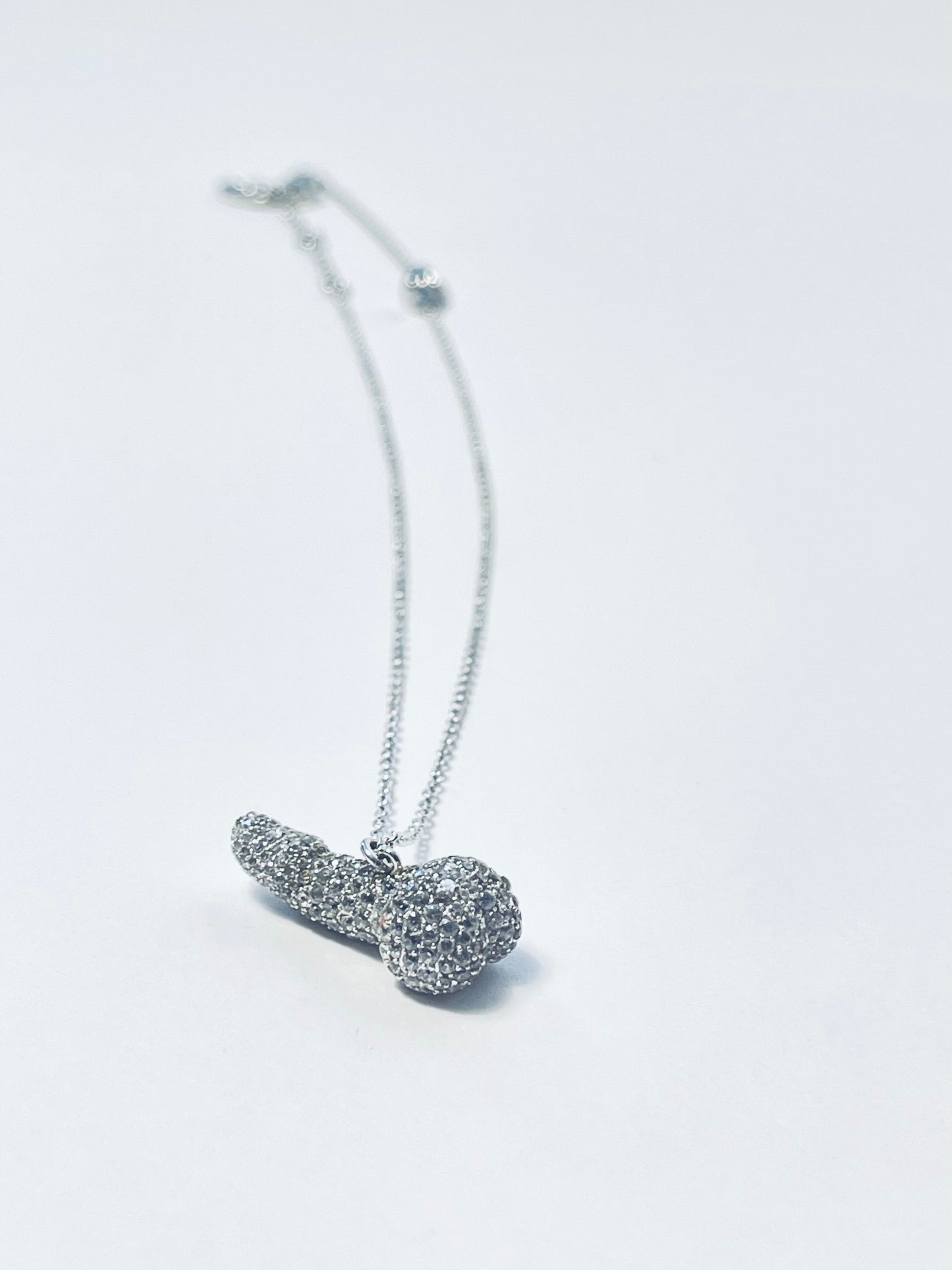 Vivienne Westwood Penis Rare Diamante Pave necklace Swarovski Crystals