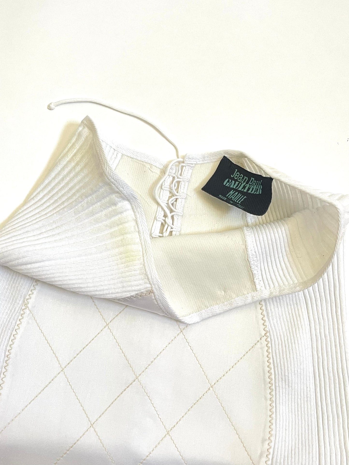 Jean Paul Gaultier Y2K White Mini Skirt Grepiere VINTAGE NWT