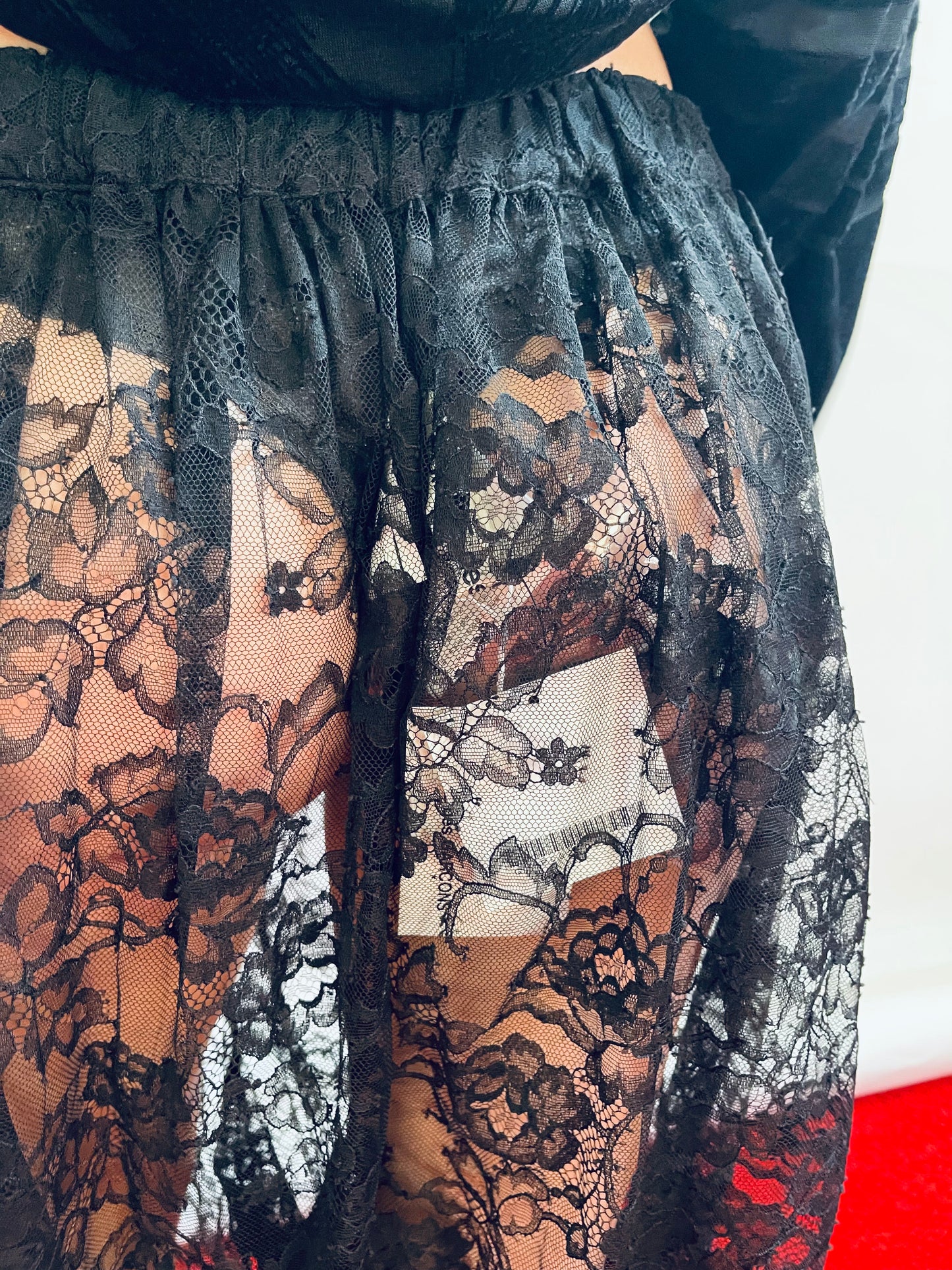 Comme des Garçons Black Lace Capri VINTAGE 2006 NWT