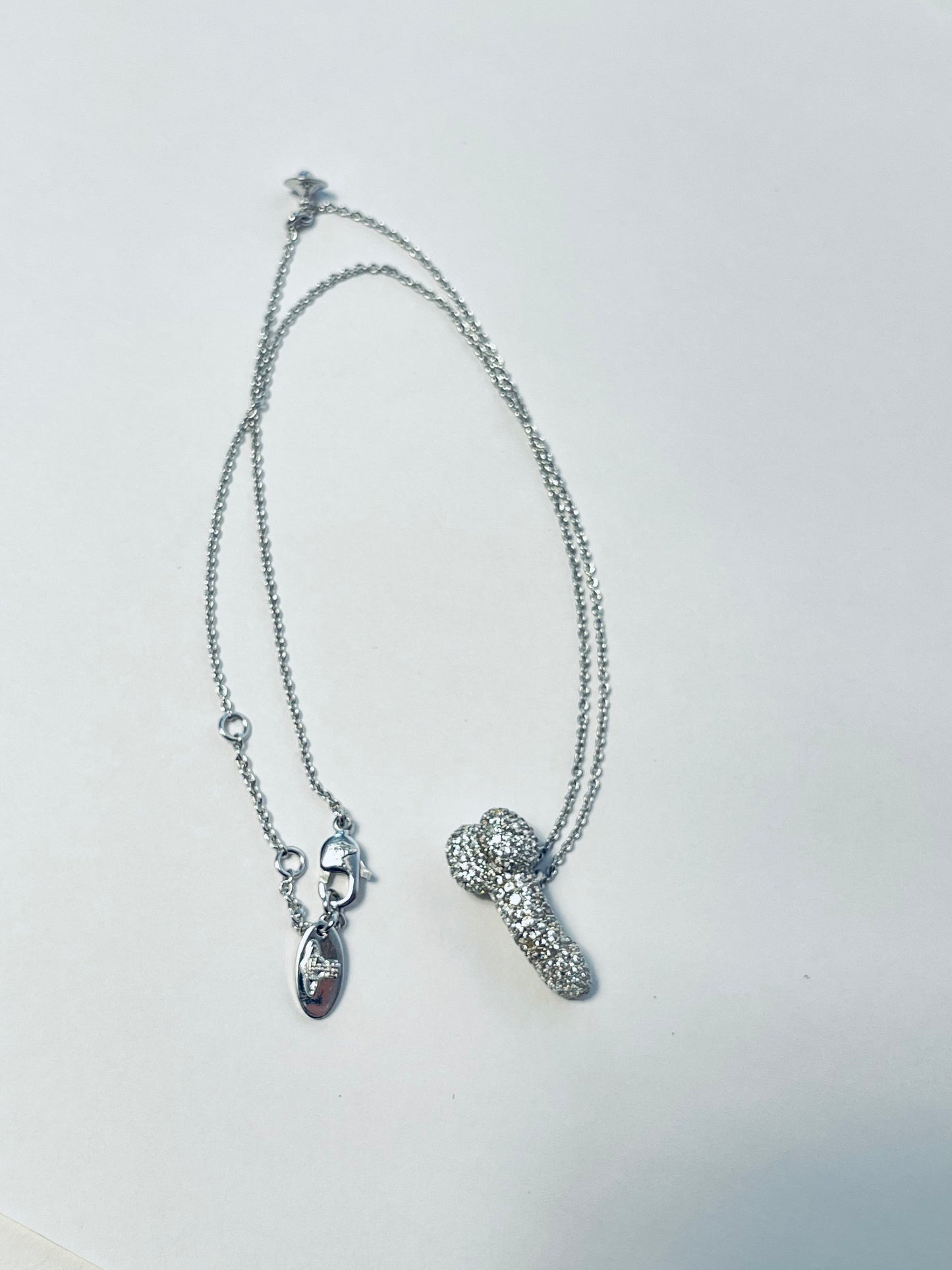 Vivienne Westwood Penis Rare Diamante Pave necklace Swarovski Crystals
