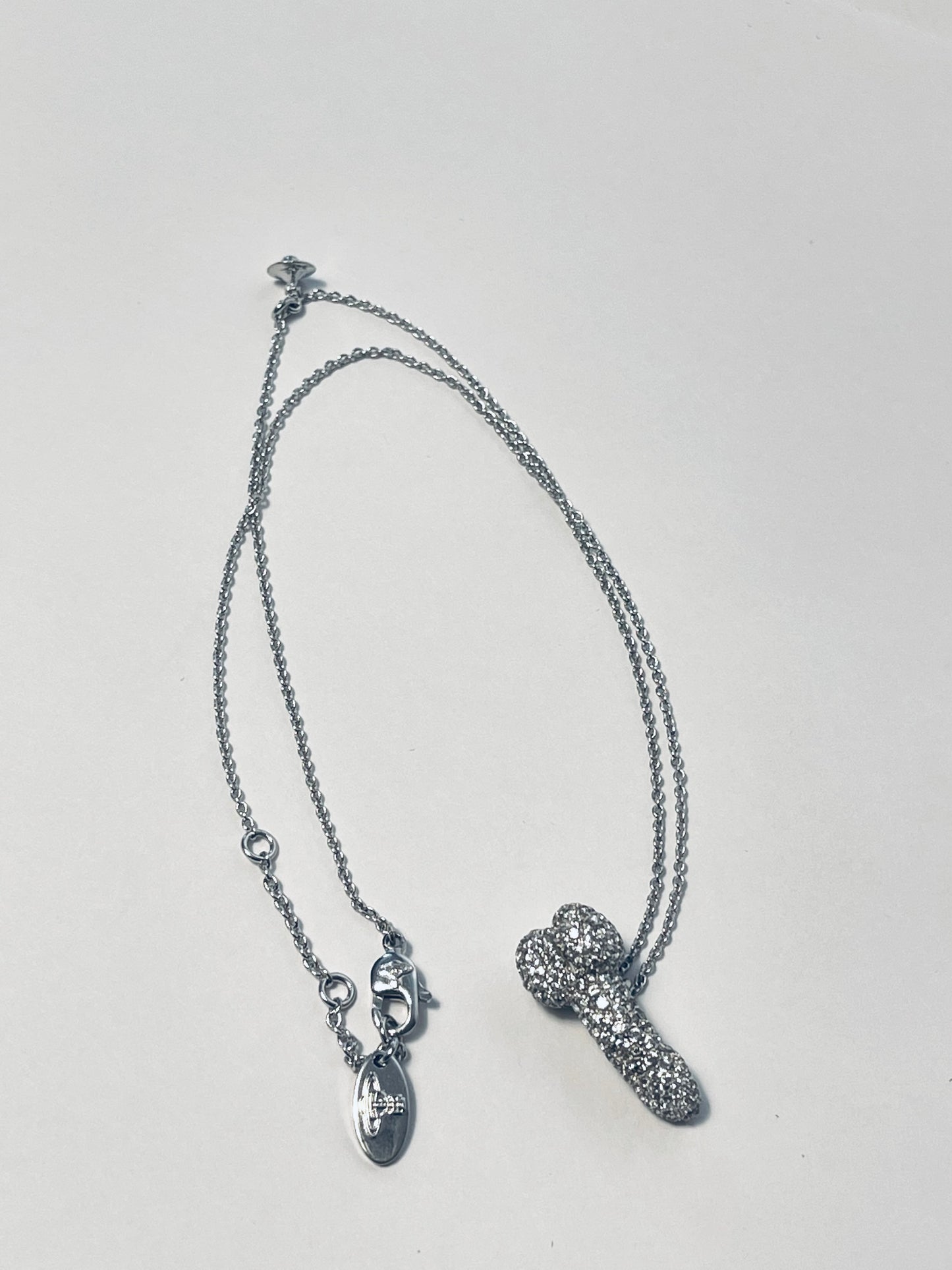 Vivienne Westwood Penis Rare Diamante Pave necklace Swarovski Crystals