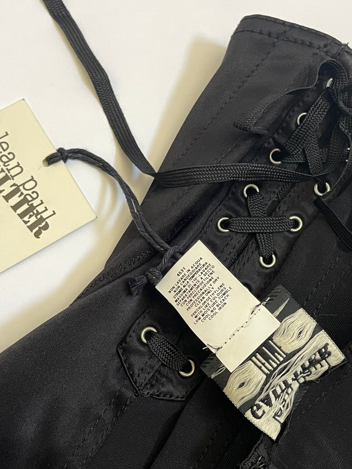 Jean Paul Gaultier Y2K Double Guêpière Black Mini Skirt VINTAGE NWT