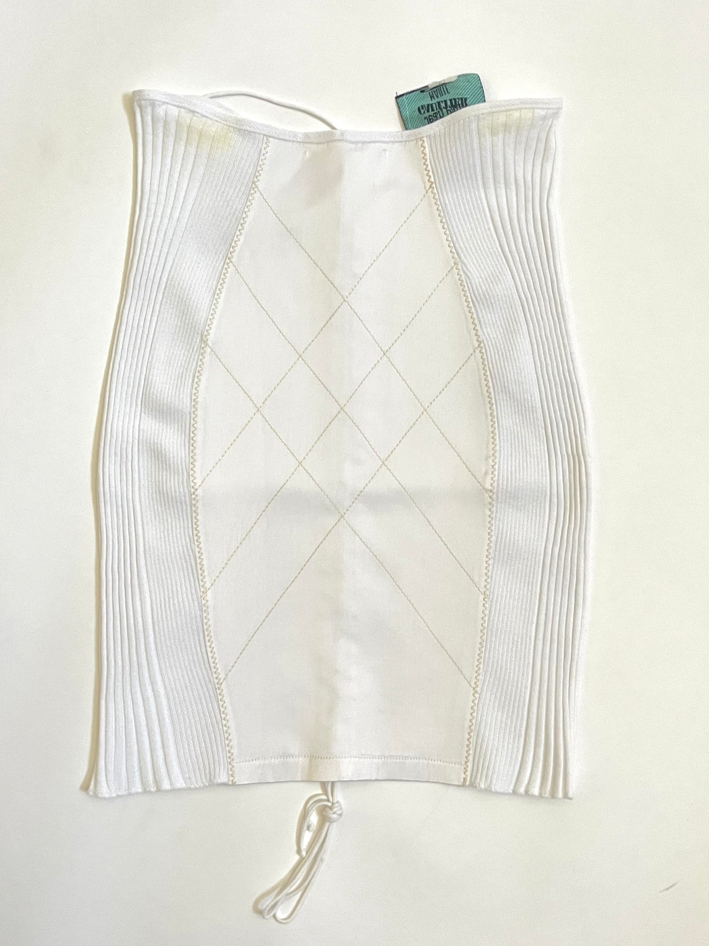 Jean Paul Gaultier Y2K White Mini Skirt Grepiere VINTAGE NWT