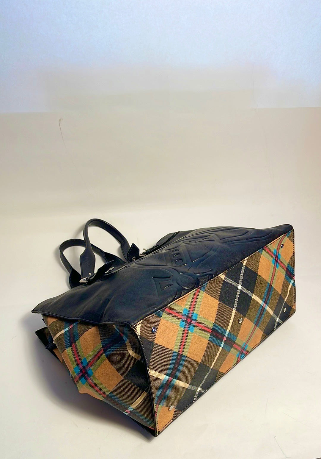 Vivienne Westwood AW15 RARE VINTAGE CHARLIE TARTAN HUGE TOTE UNISEX